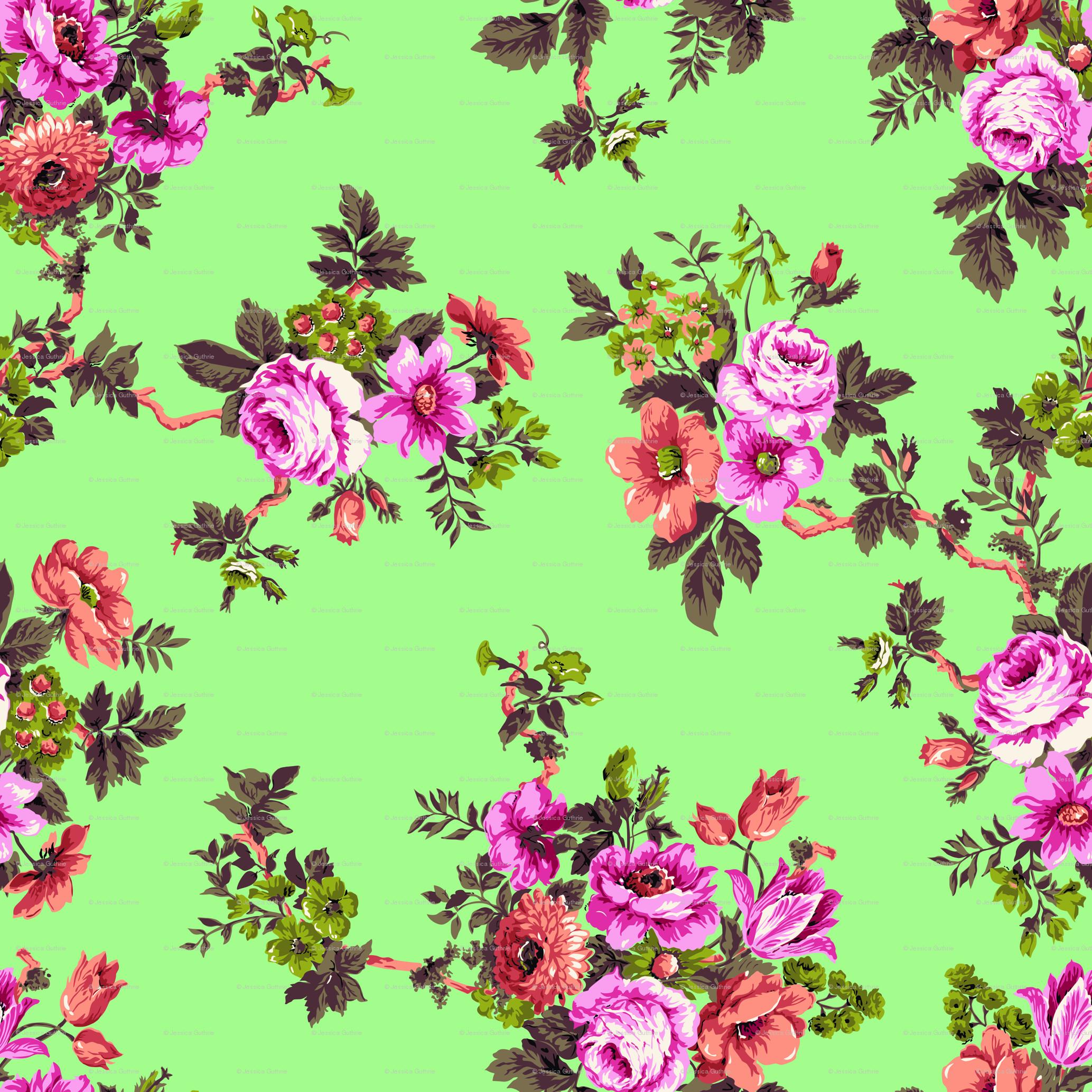 Vintage Flower Print Wallpapers Top Free Vintage Flower Print