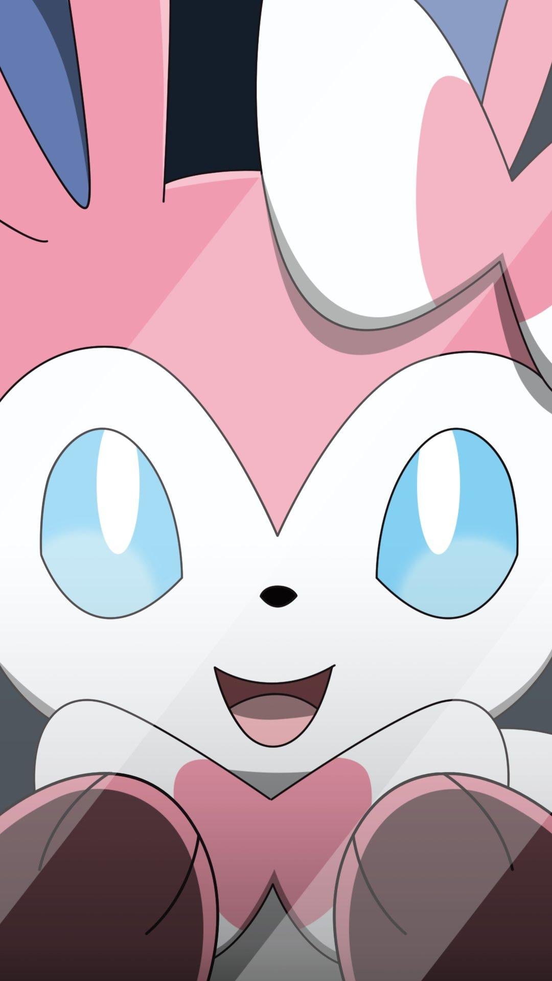 1080x1920 All0412émon Mobile Wallpaper: Sylveon #FanArt #Kalos #Shiny #Pokedex #MW