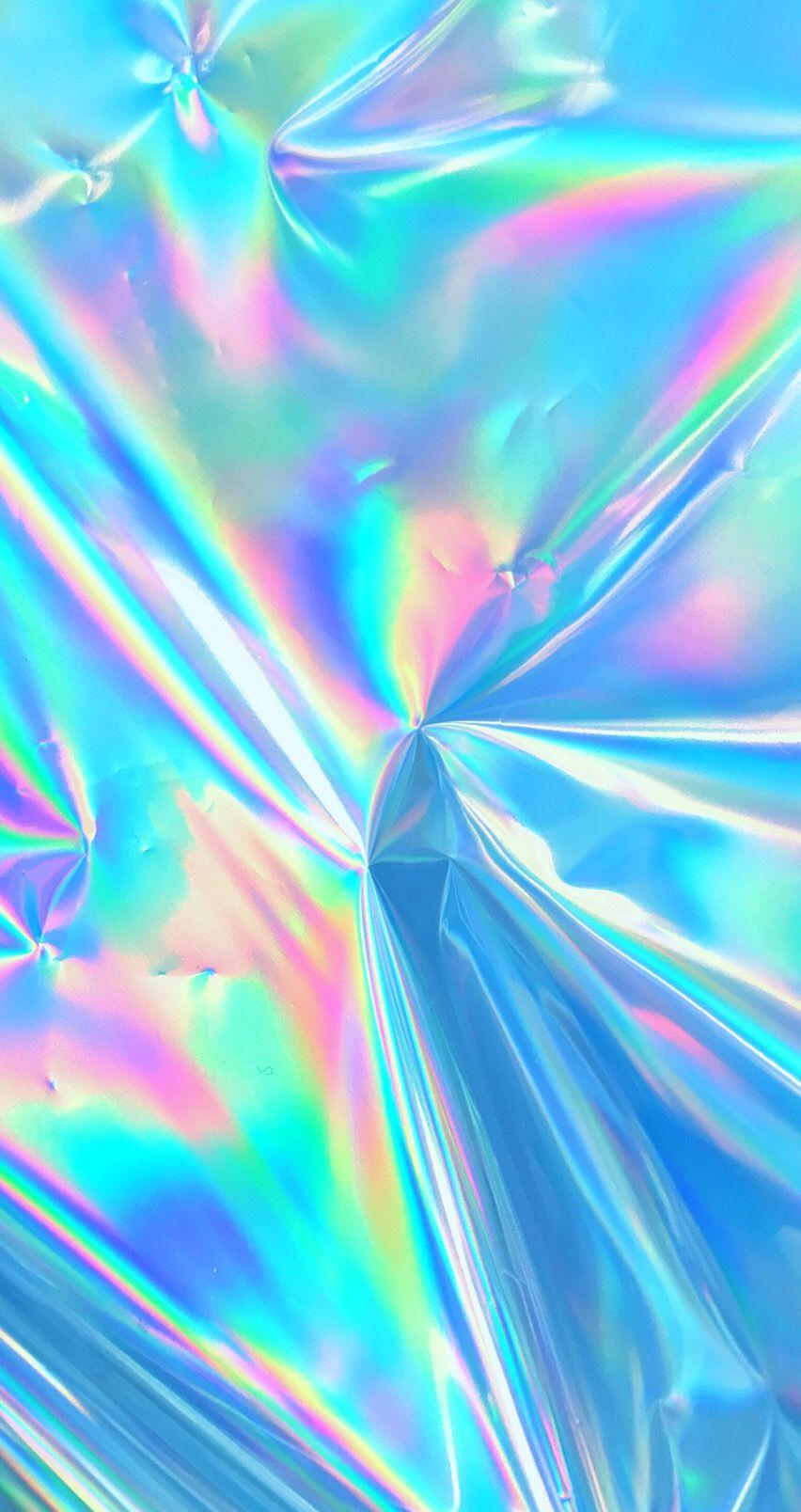 852x1608 Pastel Holographic Wallpaper HD