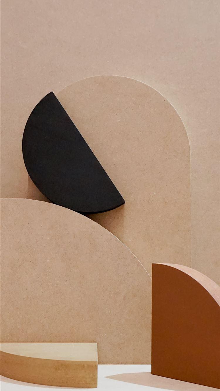 750x1334 brown and black heart shaped paper iPhone 8 Wallpaper Free Download