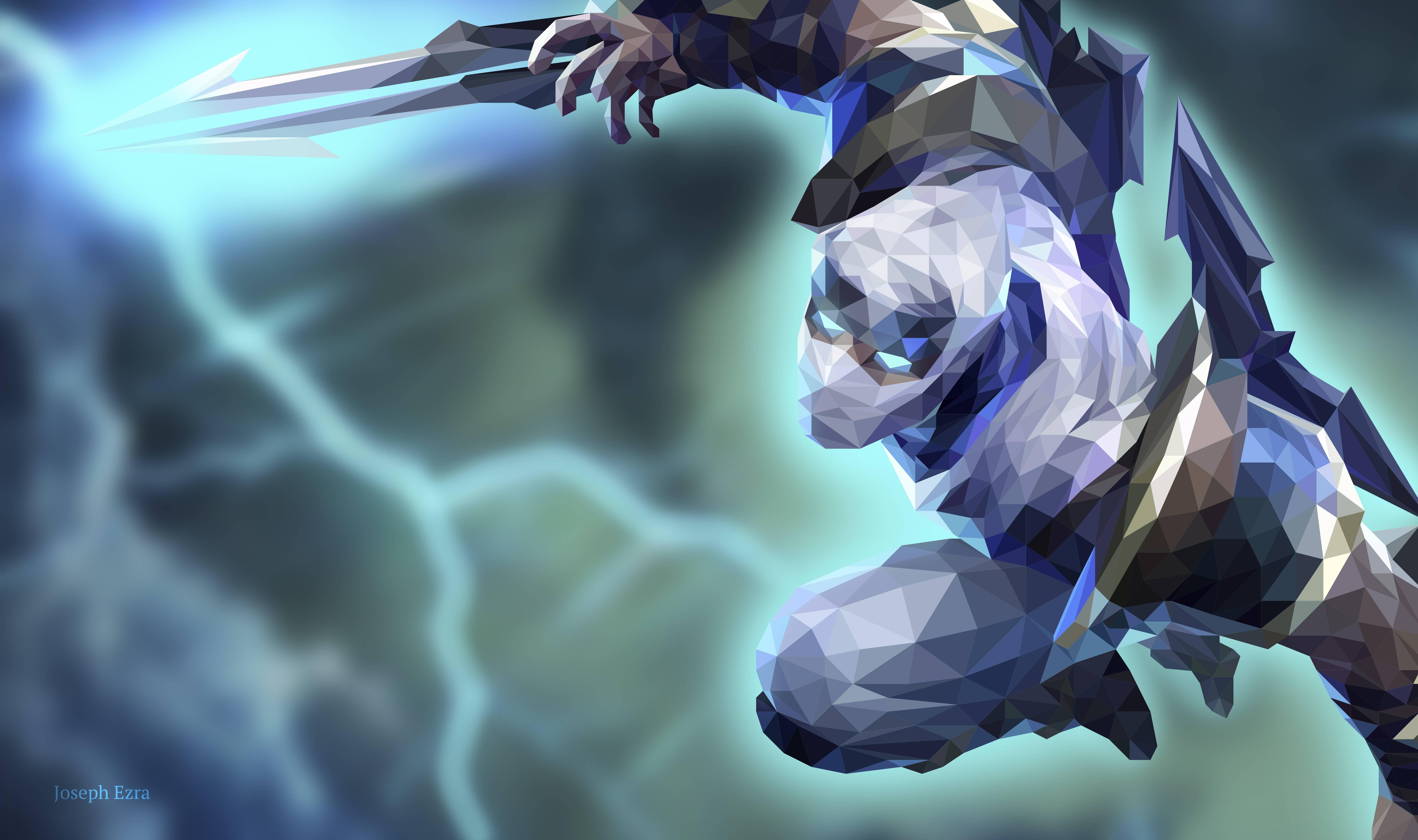 7597x4500 Low Poly Style Shockblade Zed Wallpaper :): Zedmains