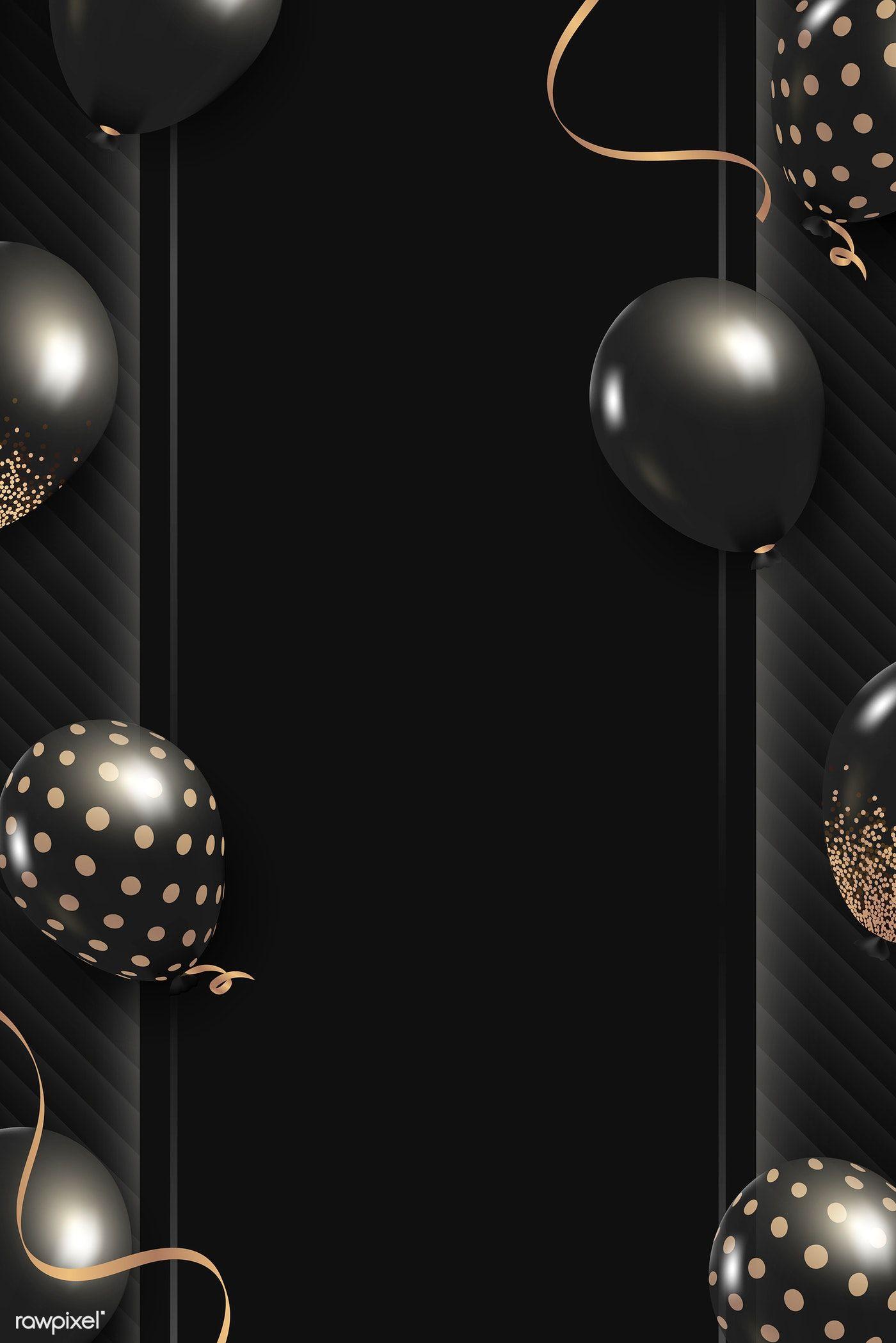 1400x2099 Glitz party balloons frame design vector. free image / Kappy Kappy. Frame design, Balloons, Balloon frame