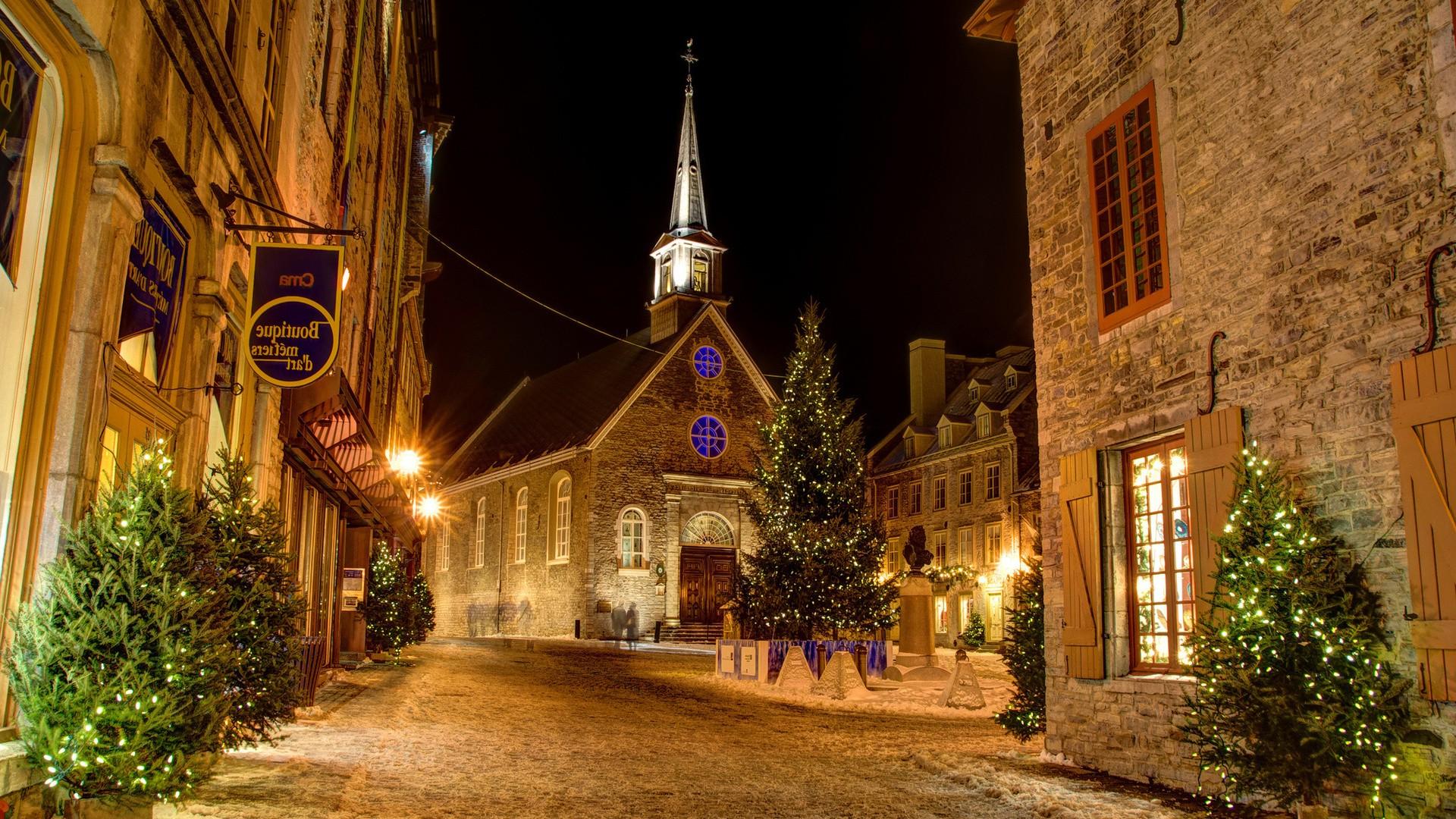 1920x1080 Old Quebec City Wallpaper