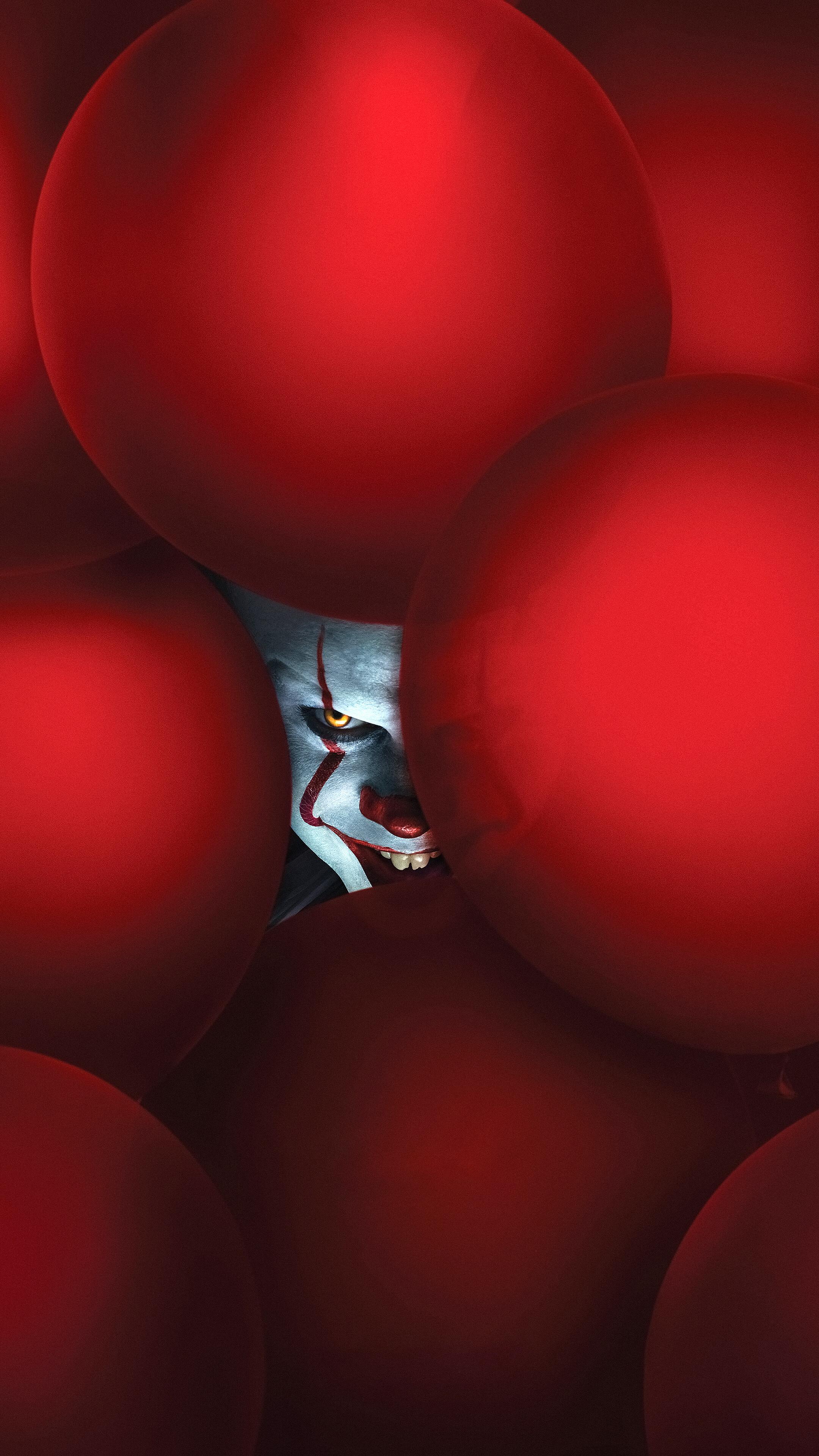 2160x3840 Pennywise, IT Chapter Scary, Clown, Red Balloon, 4K phone HD Wallpaper, Image, Background, Photo and Picture. Mocah HD Wallpaper