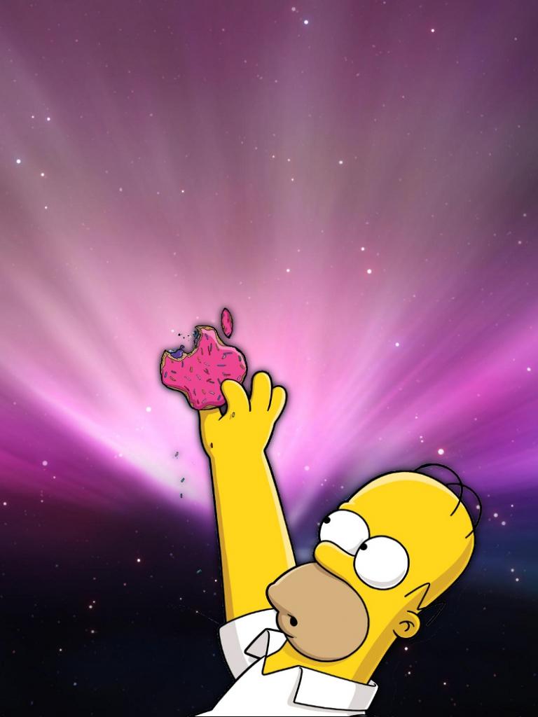 Homer Simpson Apple Wallpapers - Top Free Homer Simpson Apple ...