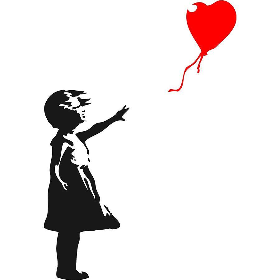 900x900 Banksy Girl Wallpaper