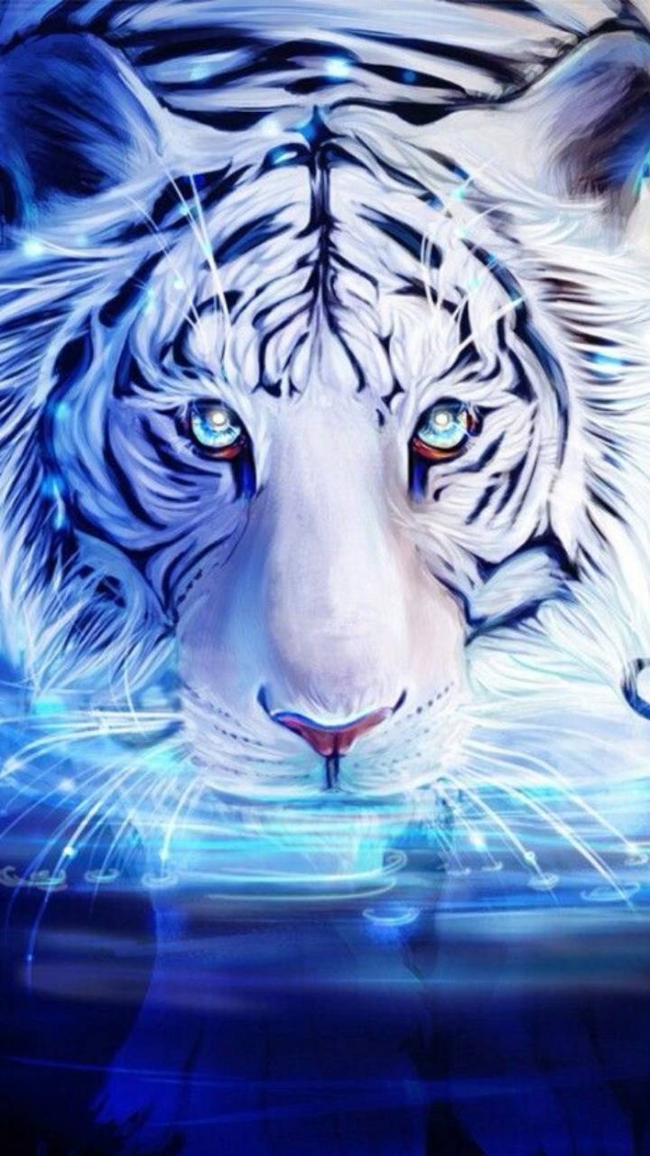 720x1280 Download Majestic Ghost Tiger HD Wallpaper and Background