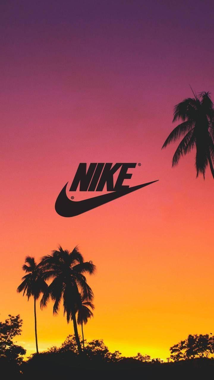 orange nike logo wallpaper