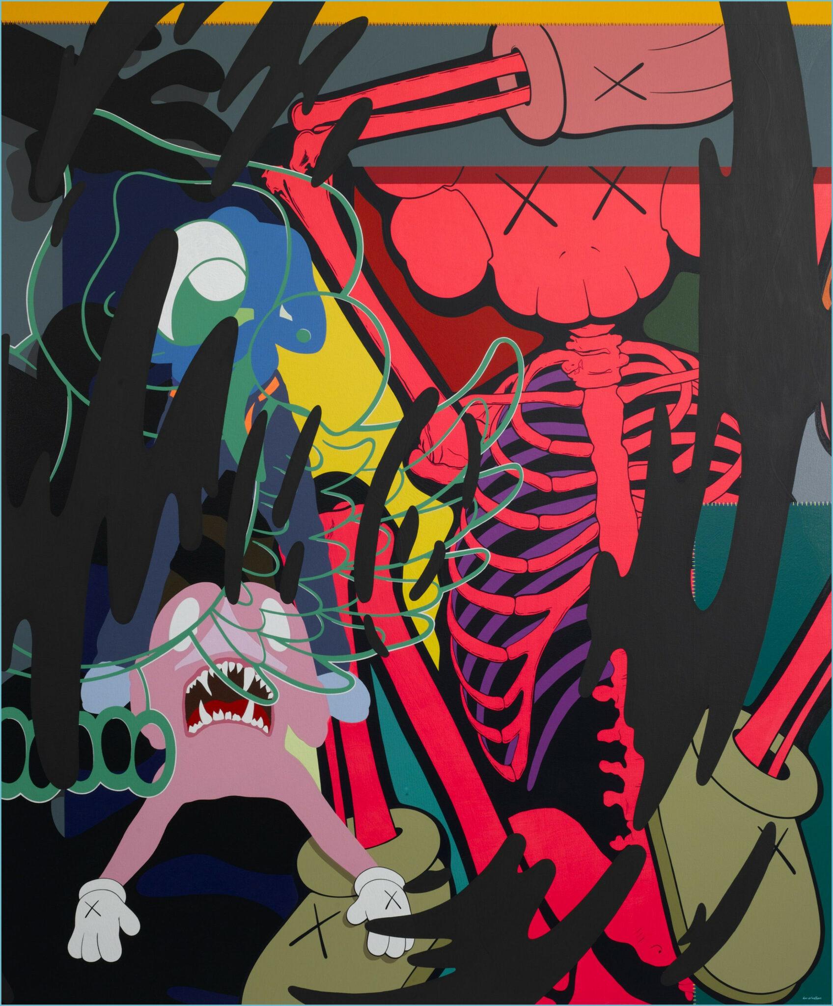 1696x2048 Kaws Artwork Wallpaper Free Kaws Artwork Background Art Wallpaper