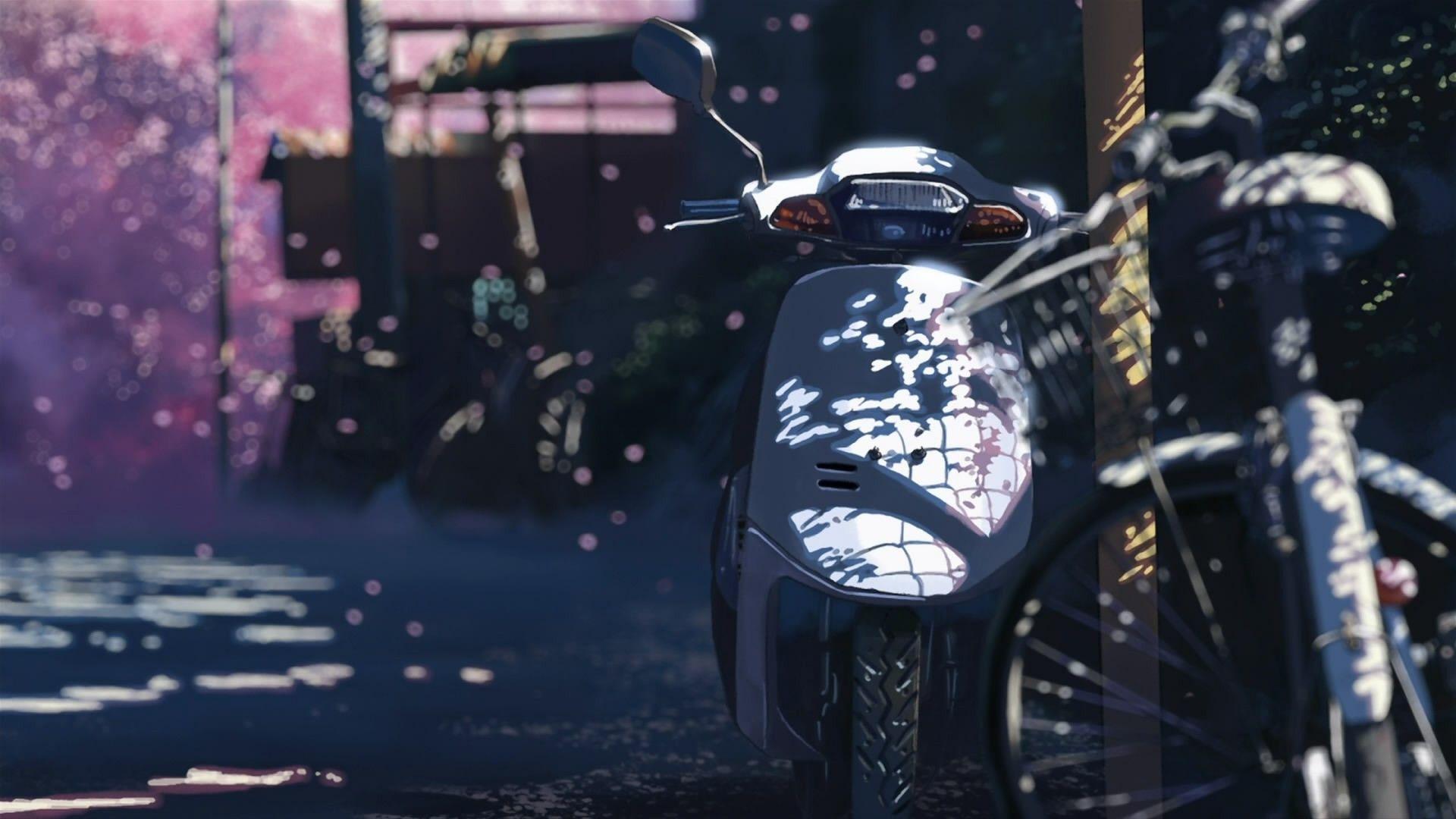 1920x1080 Anime Motorcycle Wallpaper
