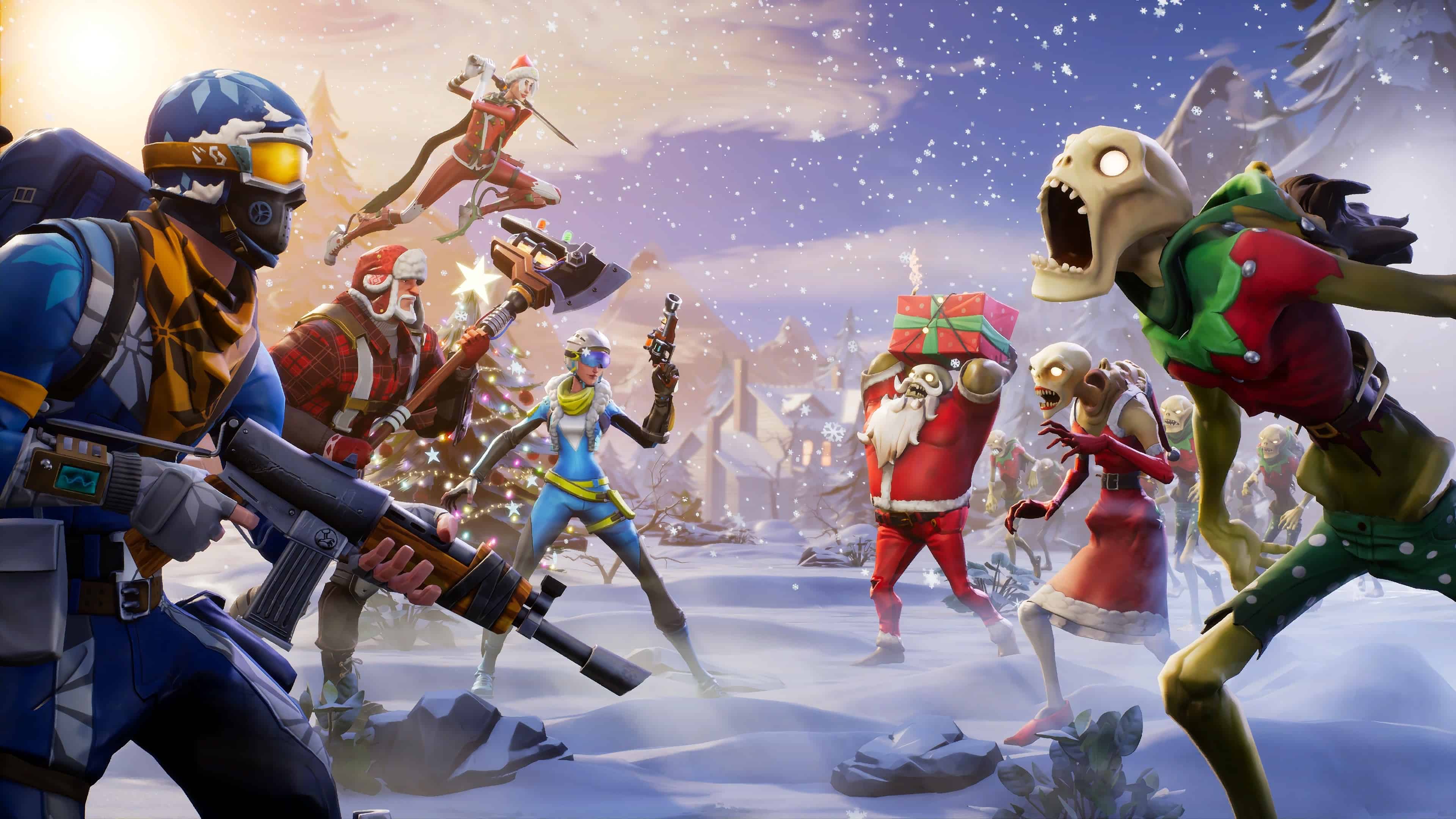 Fortnite Winter Wallpapers Top Free Fortnite Winter Backgrounds Wallpaperaccess