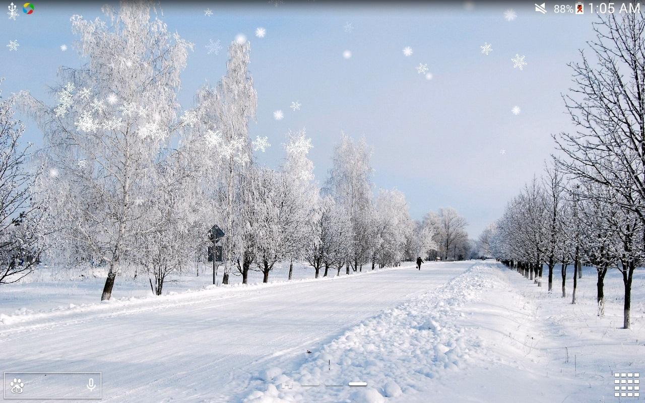 1280x800 Live Snow Wallpaper
