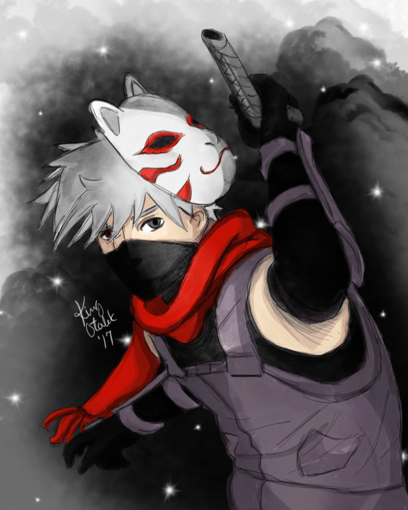 800x1000 kingotabek: “ ANBU Kakashi “Available as a sticker on My Redbubble ” Do Not Repost, Reuse or Edit ”. Kakashi, Wallpaper naruto shippuden, Kakashi anbu