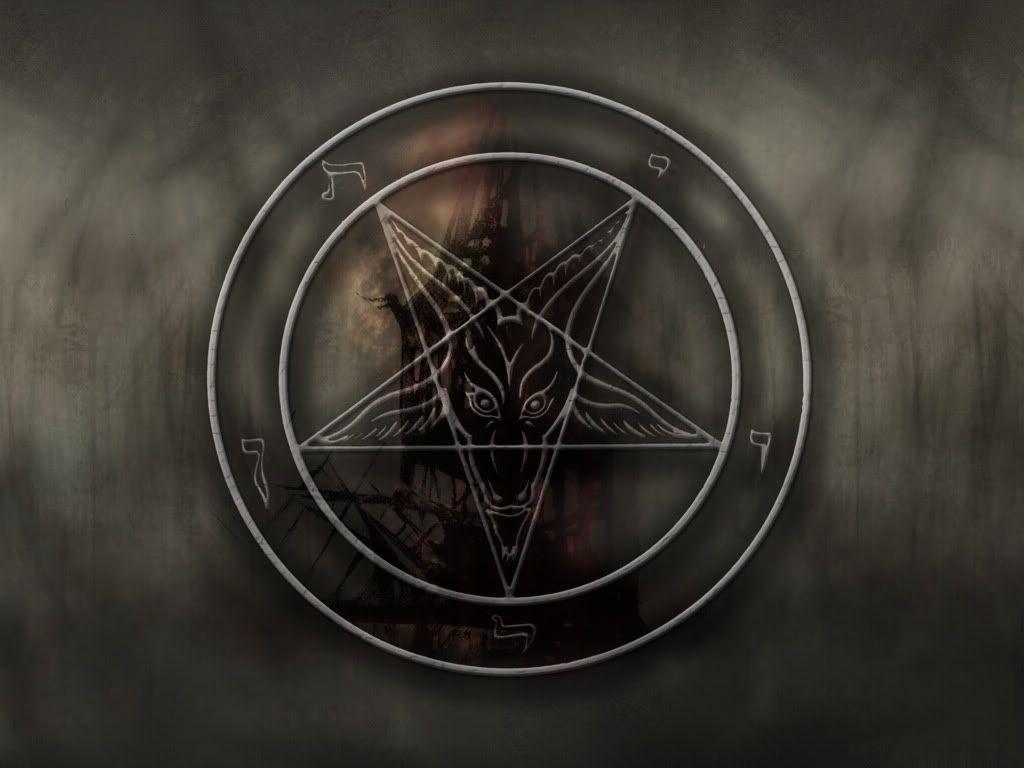 1024x768 Satanic Pentagram Wallpaper
