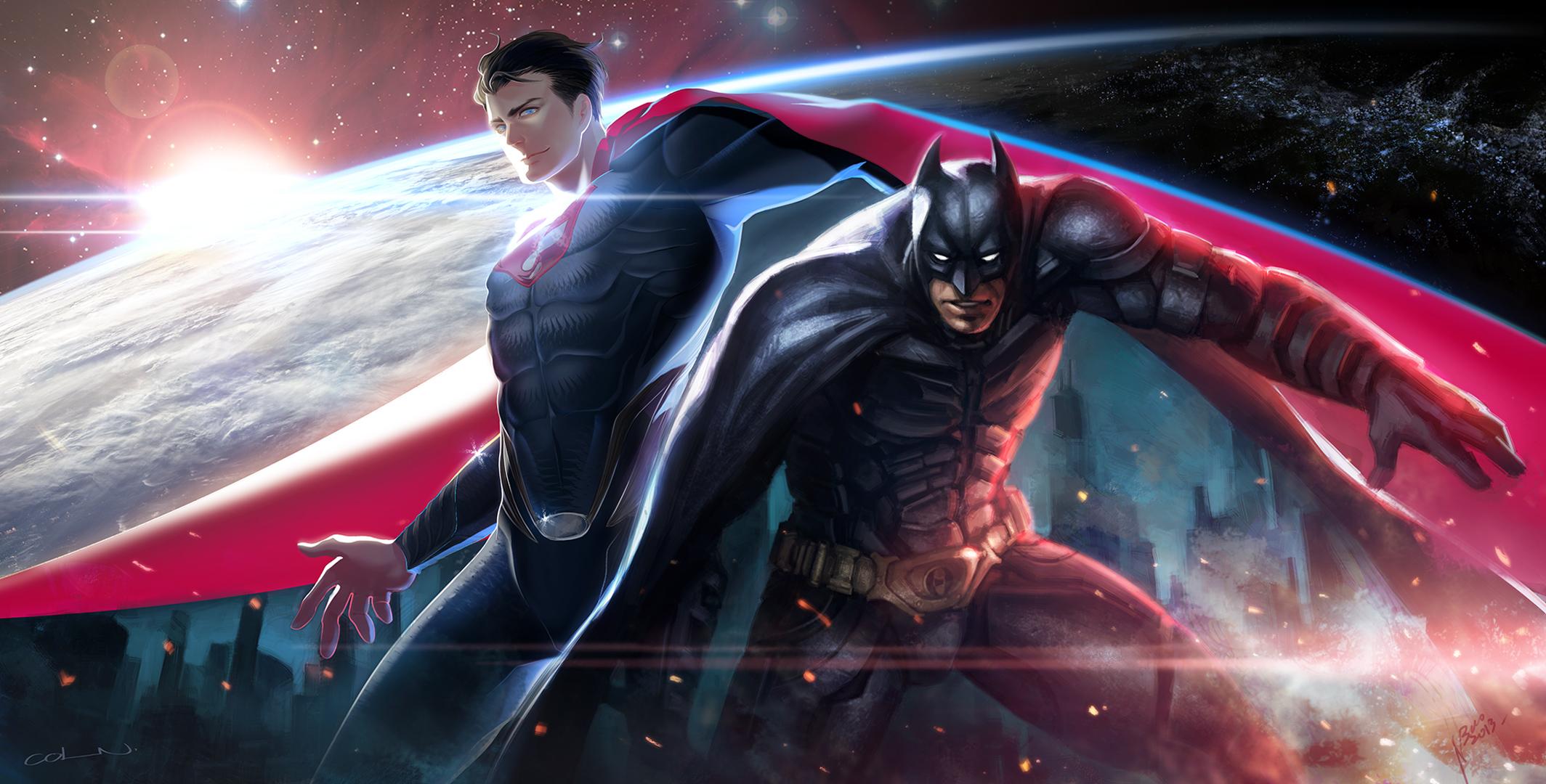 2128x1080 DC Comics, Batman, Superman wallpaper. Mocah HD Wallpaper