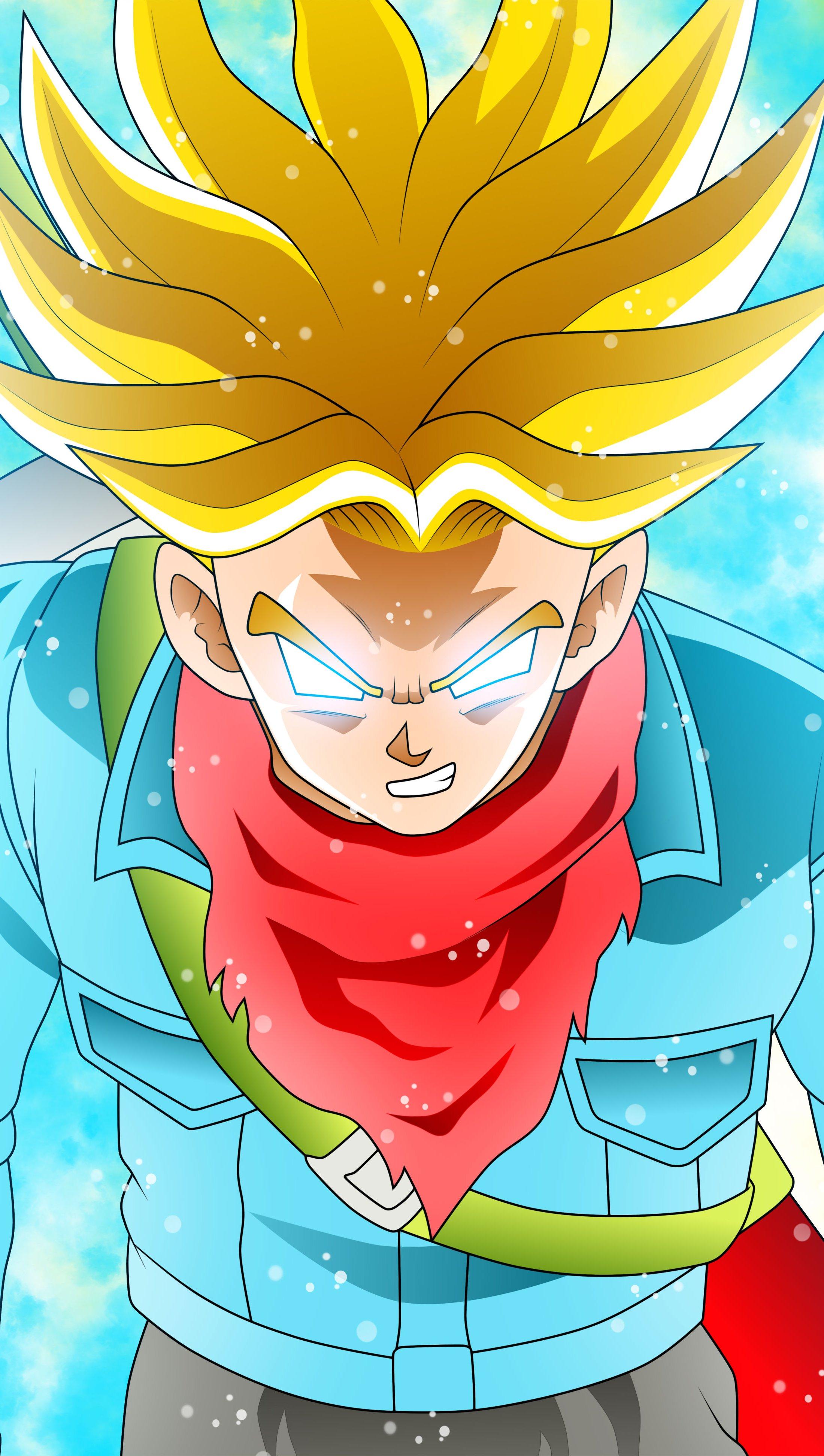 2200x3888 Trunks Super Saiyan Rage in Dragon Ball Super Anime Wallpaper