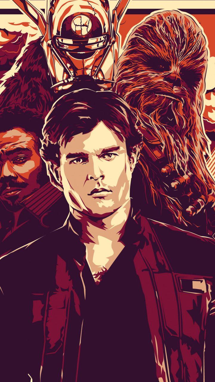 720x1280 Artwork, Solo: A Star Wars Story, movie, poster, 720x1280 wallpaper. War stories, Star wars, Movie wallpaper