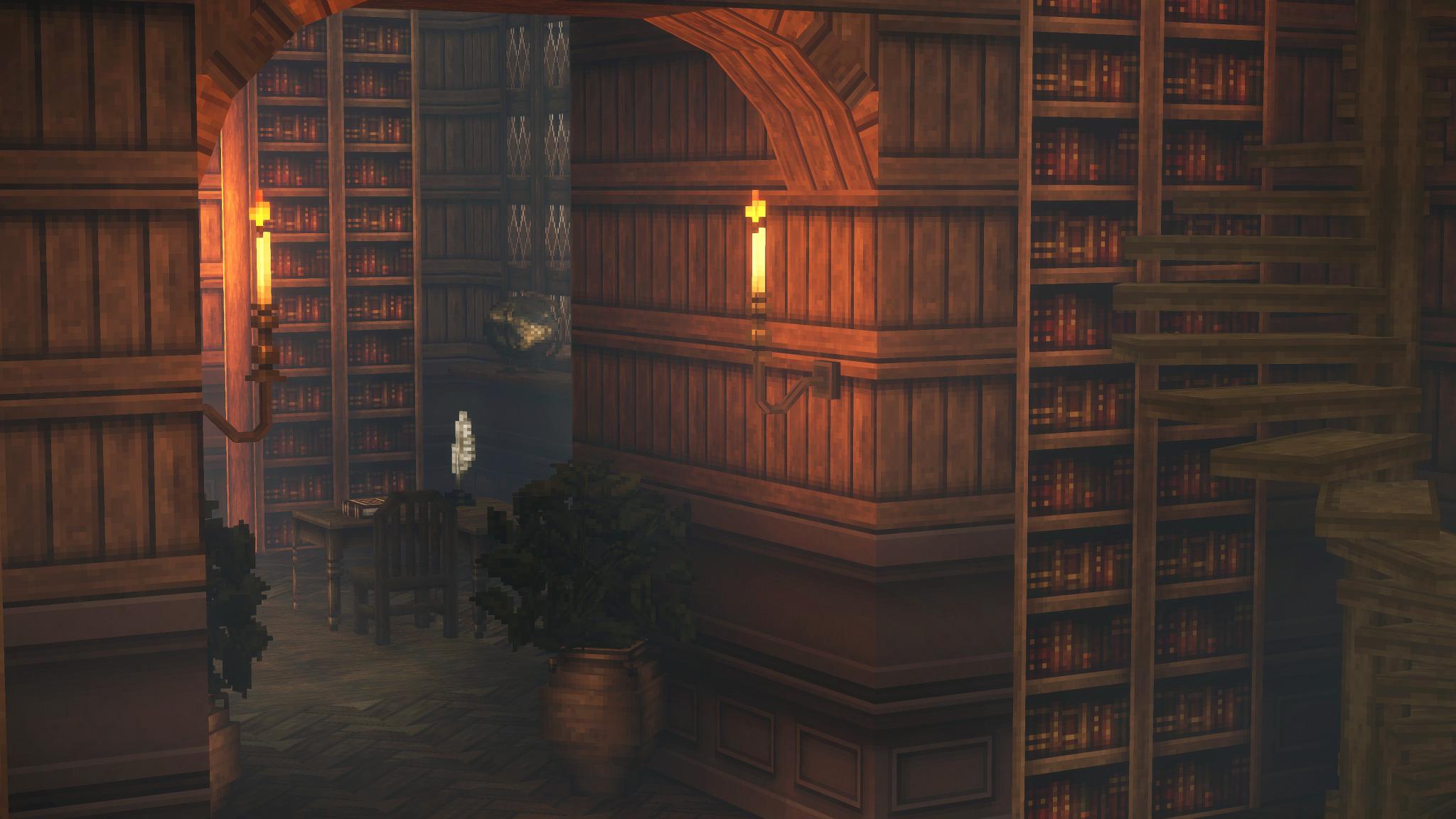 2048x1152 minecraft dark academia