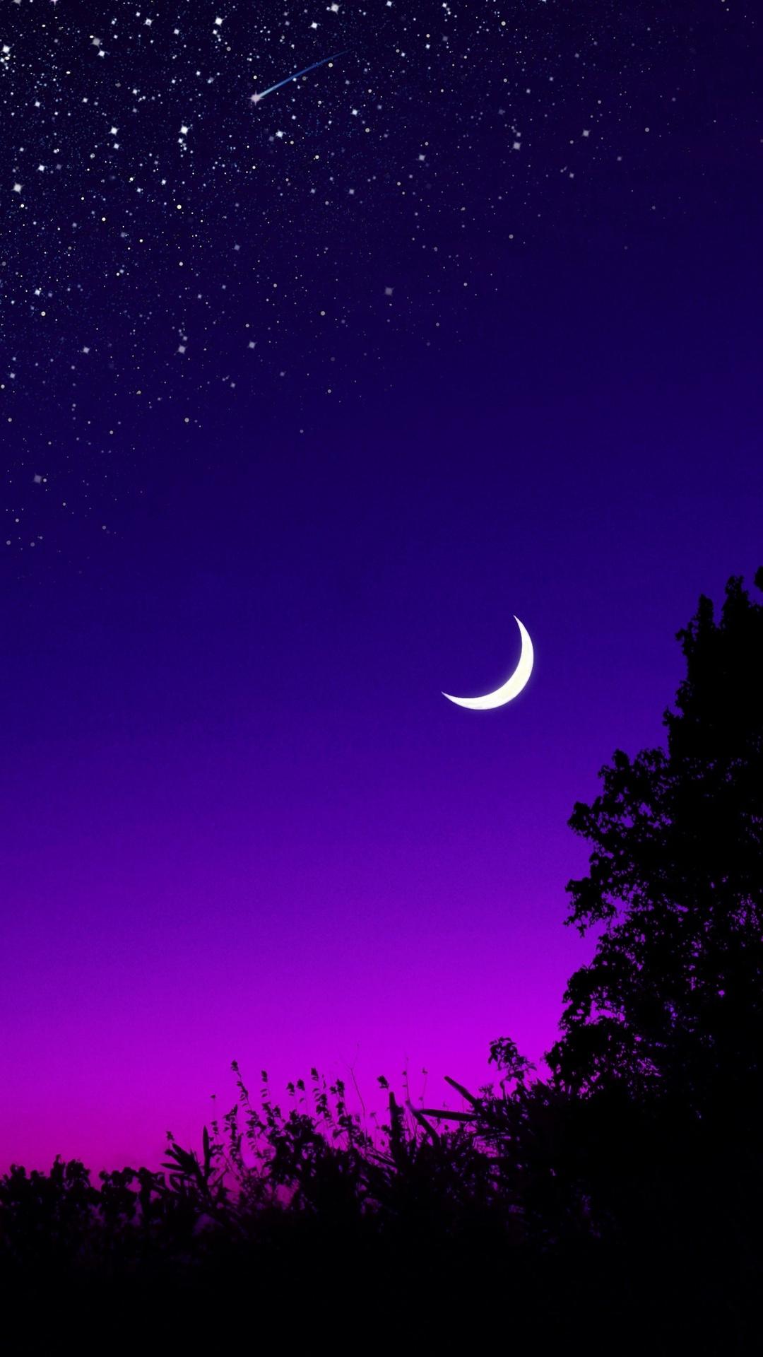1080x1920 Beautiful Blue Purple Sky 4k iPhone 6s, 6 Plus, Pixel xl , One Plus 3t, 5 HD 4k Wallpaper, Image, Background, Photo and Picture
