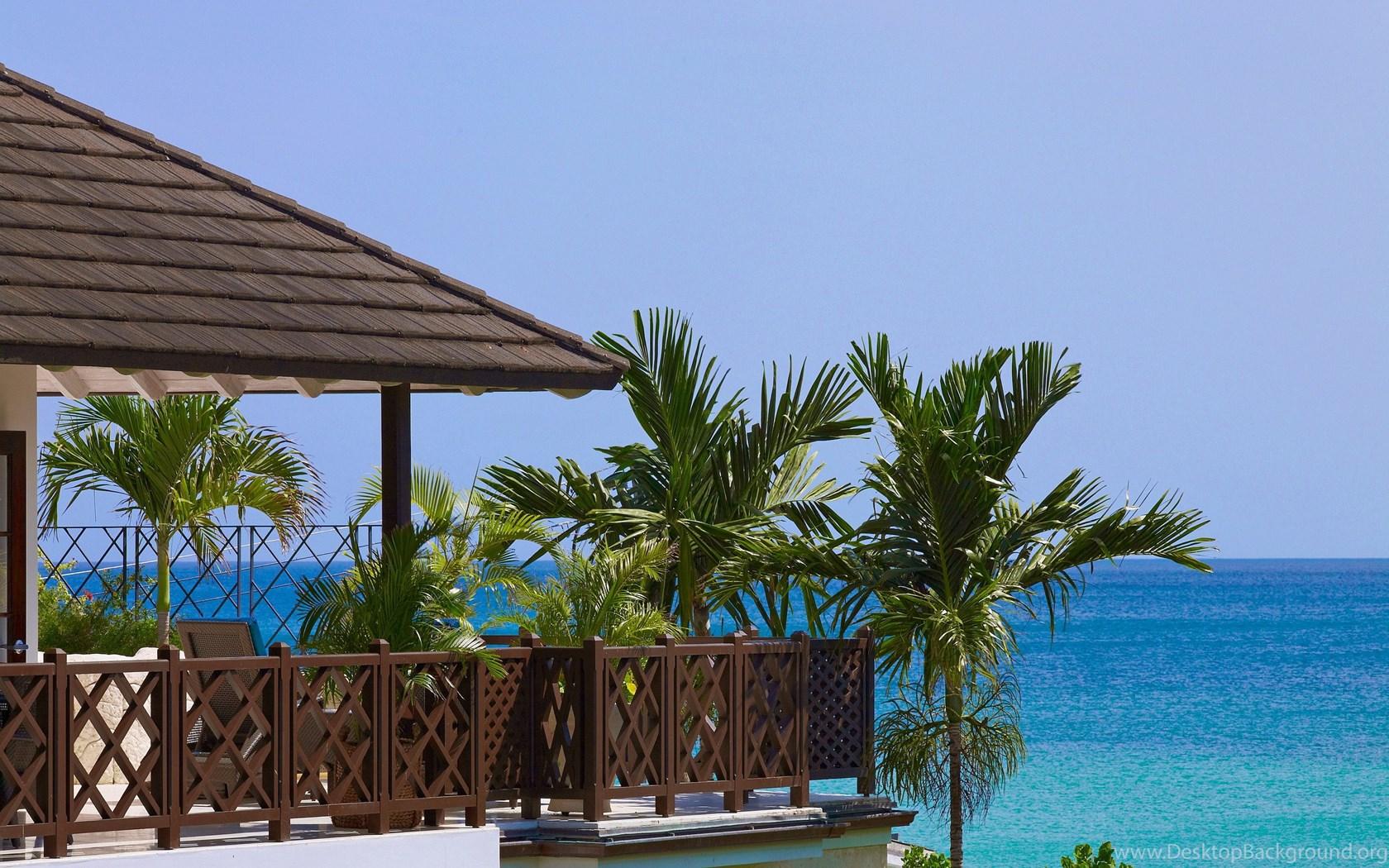1680x1050 Barbados Beach Resort Wallpaper Desktop Background