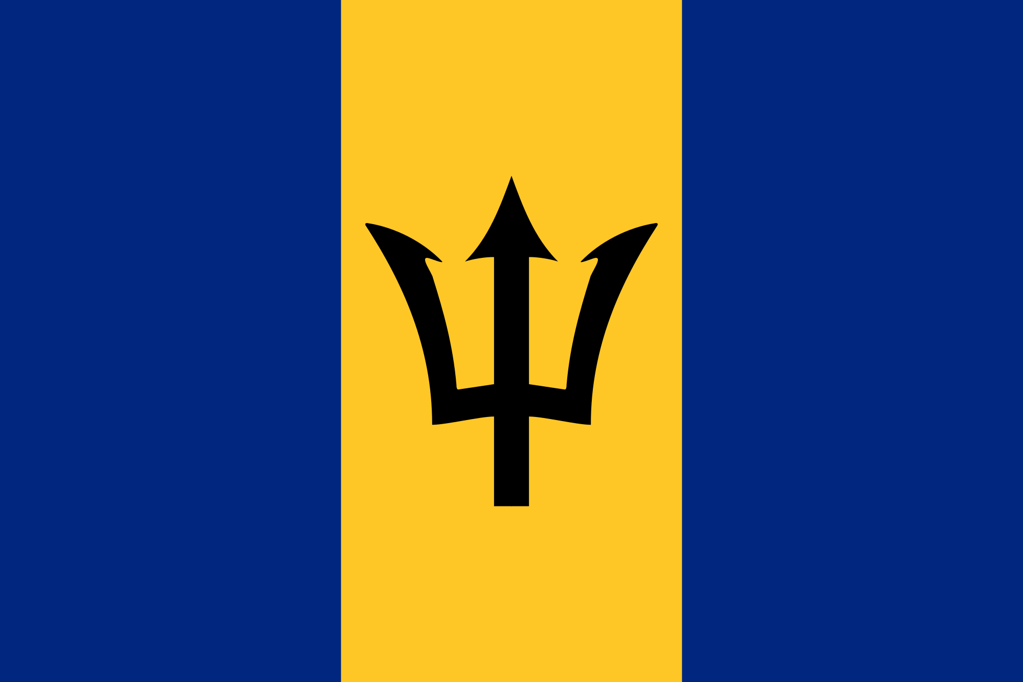2000x1333 Barbados Flag Wallpaper