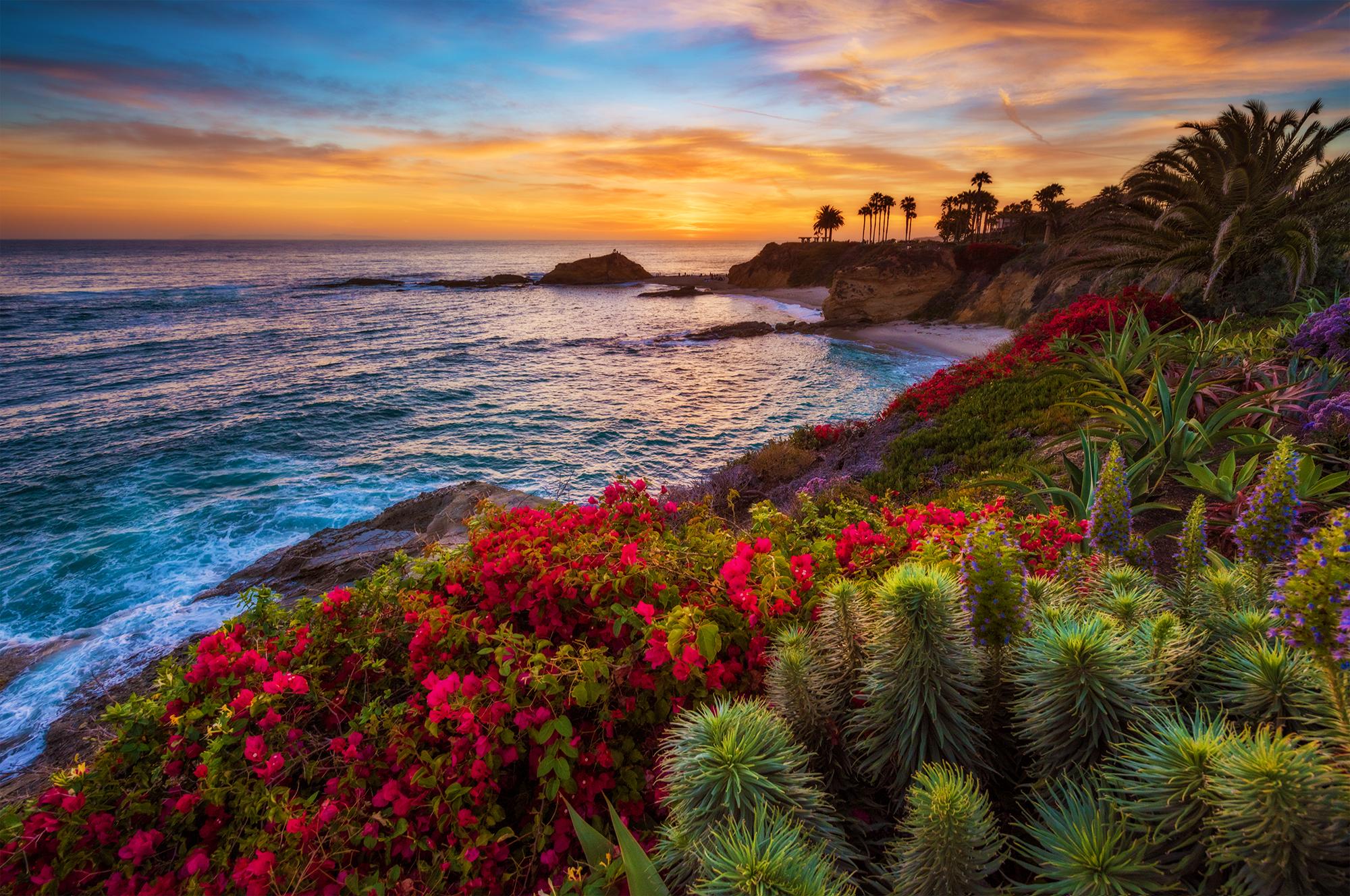 2000x1328 Treasure Island Sunset HD Wallpaper