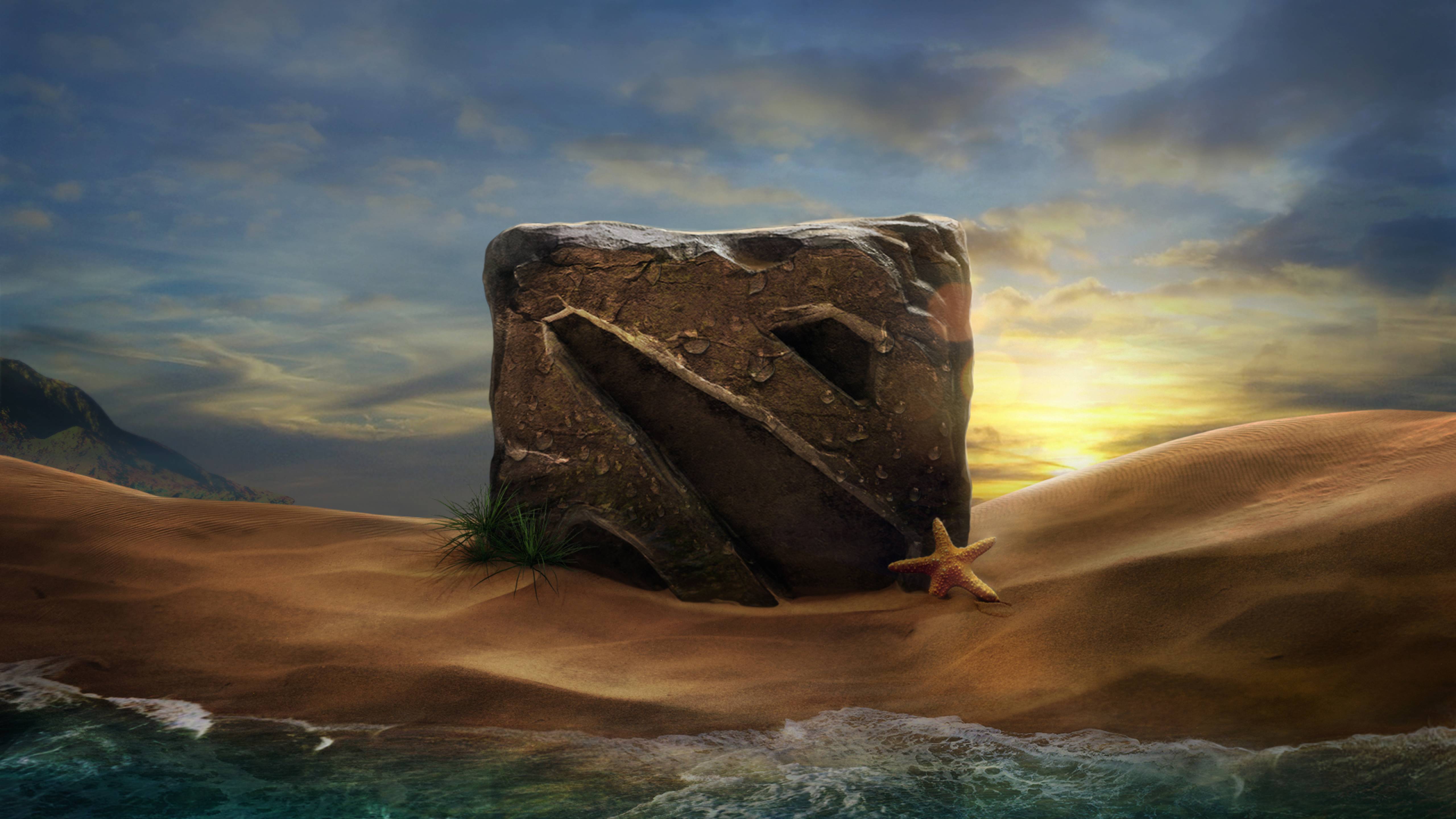 5120x2880 dota treasure isle, logo 5K Wallpaper, HD Games 4K Wallpaper, Image, Photo and Background
