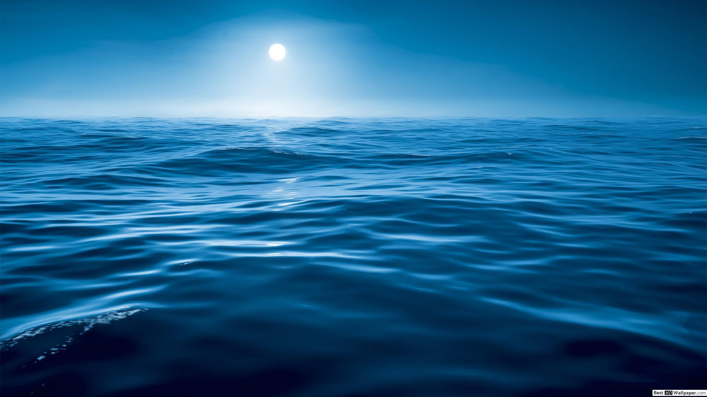 2400x1350 Deep blue ocean HD wallpaper download