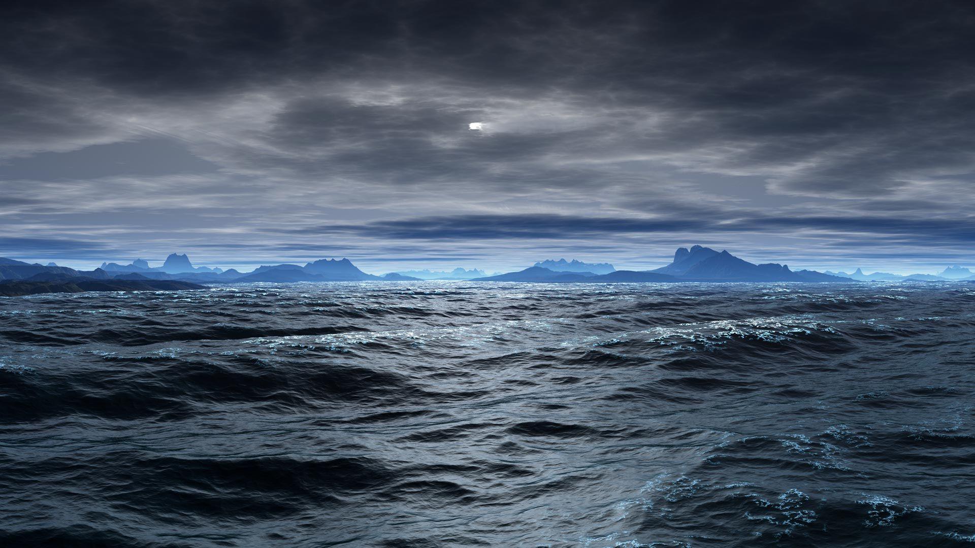 1920x1080 Dark Ocean Wallpaper 1920x1080