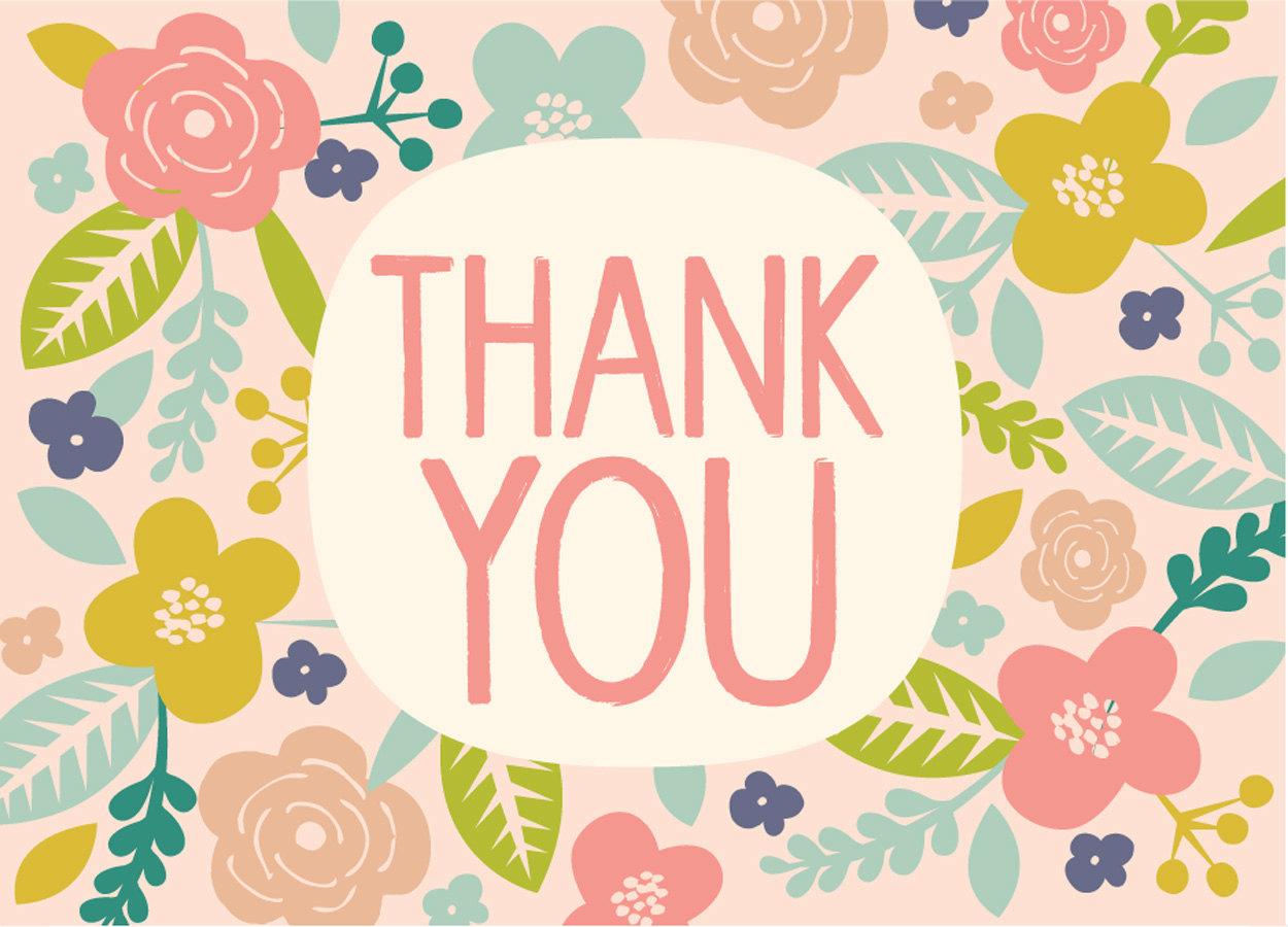 Thank You Lettering on White Surface  Free Stock Photo