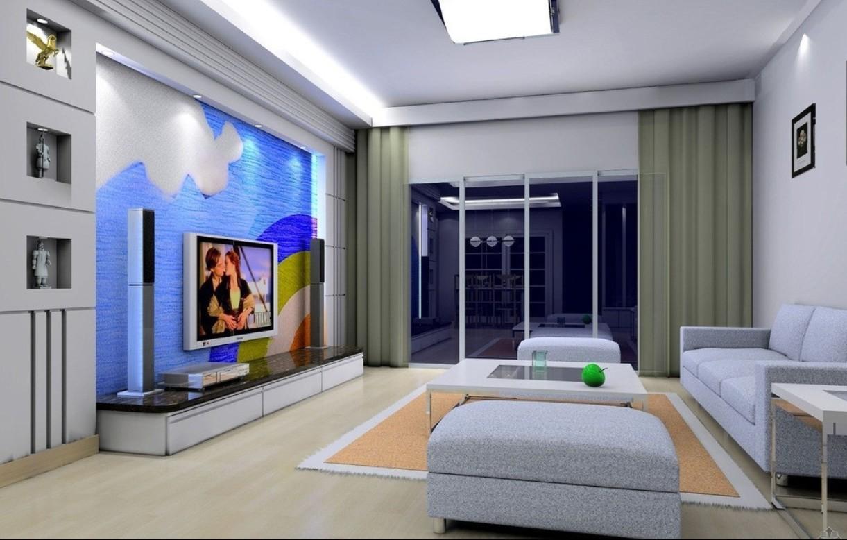 1221x778 Living Room Simple Interior Indian Style