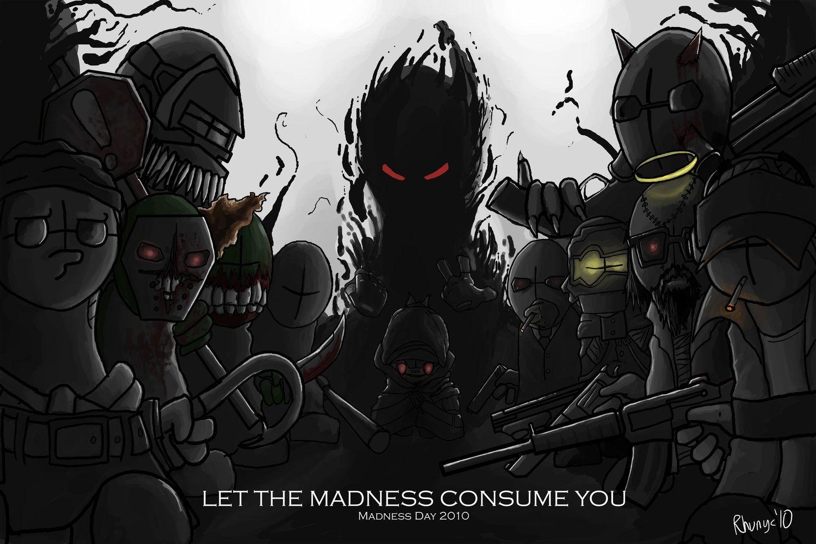 mon? on X: my friend got me into madness combat, so i made a wallpaper of  it lol  / X