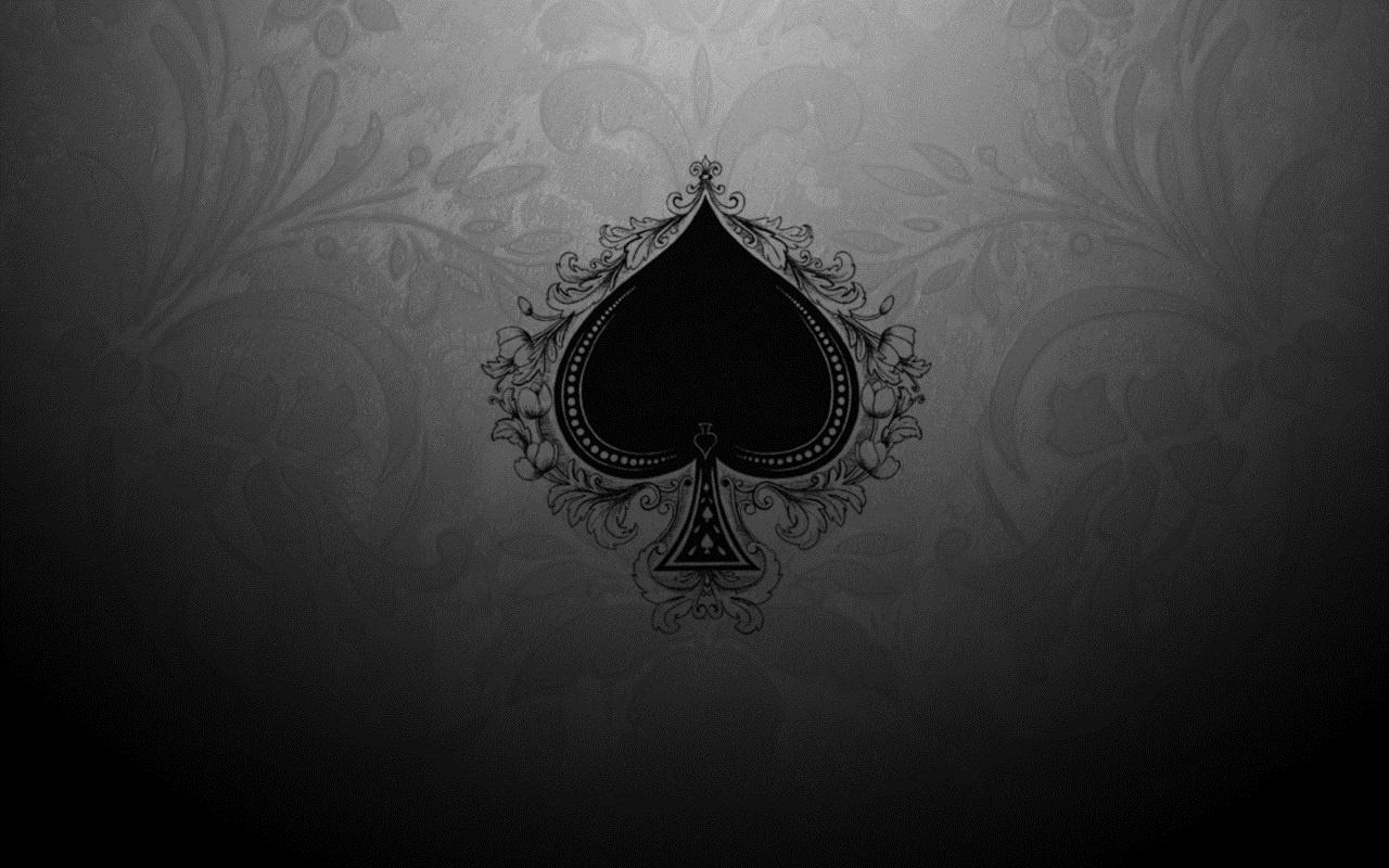 1280x800 Cool Black Wallpaper Background, Amazing Black Wallpaper Of Spades Wallpaper 4k