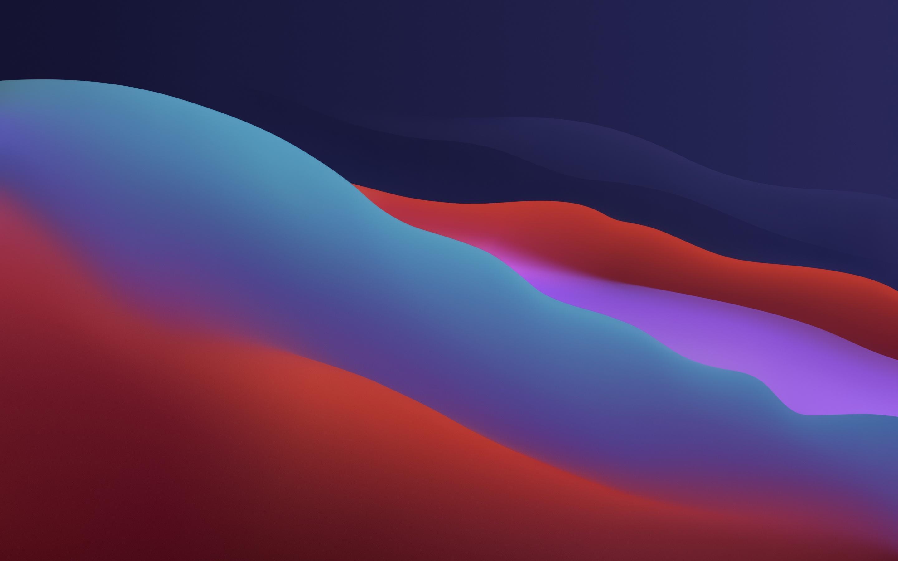 2880x1800 macOS Big Sur Wallpaper 4K, Apple, Layers, Fluidic, Colorful, Dark, WWDC, Gradients