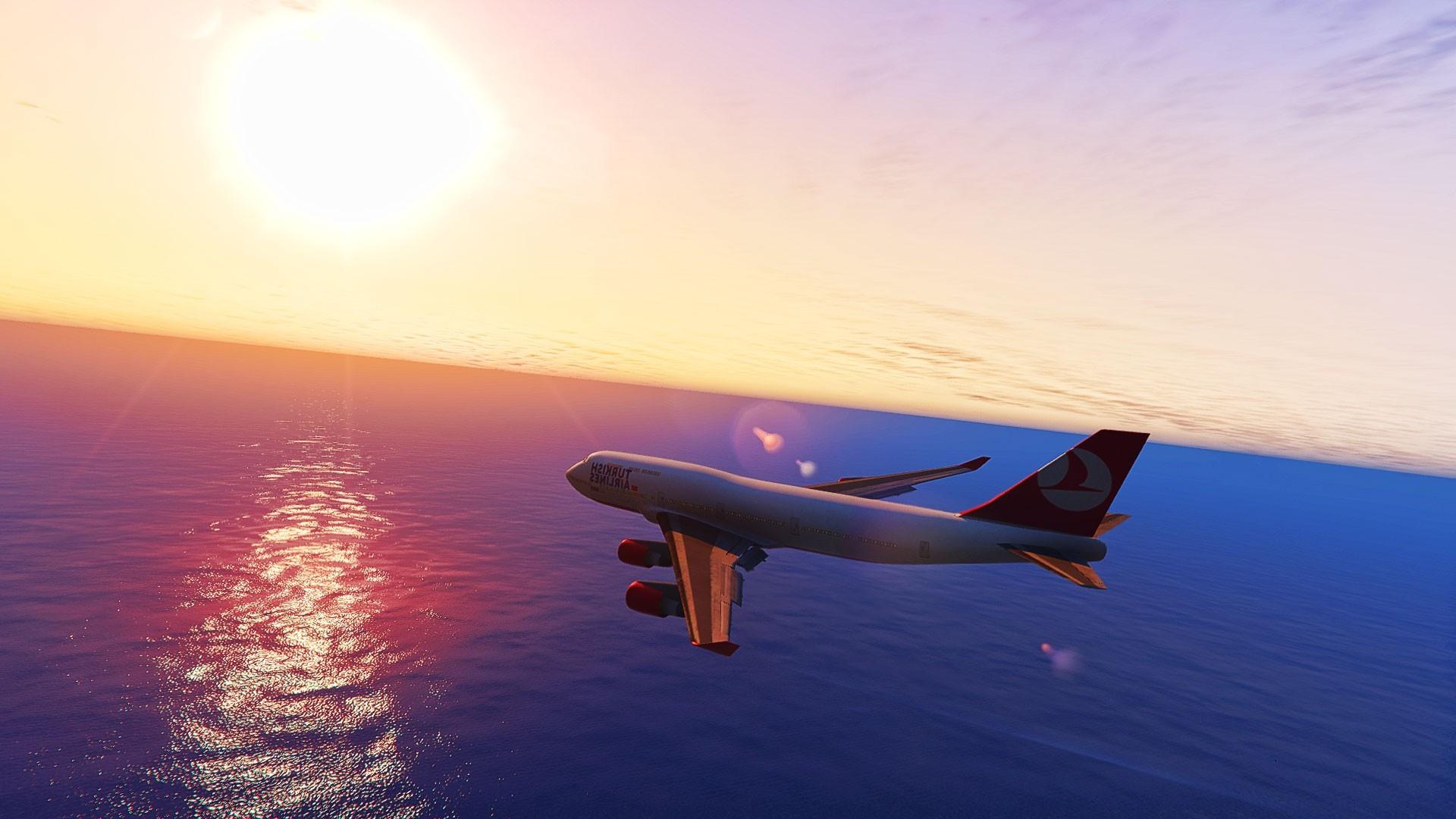 1920x1080 Grand Theft Auto V, PC Gaming, Turkish Airlines, Trevor Philips, Video Games, Aircraft Wallpaper HD / Desktop and Mobile Background