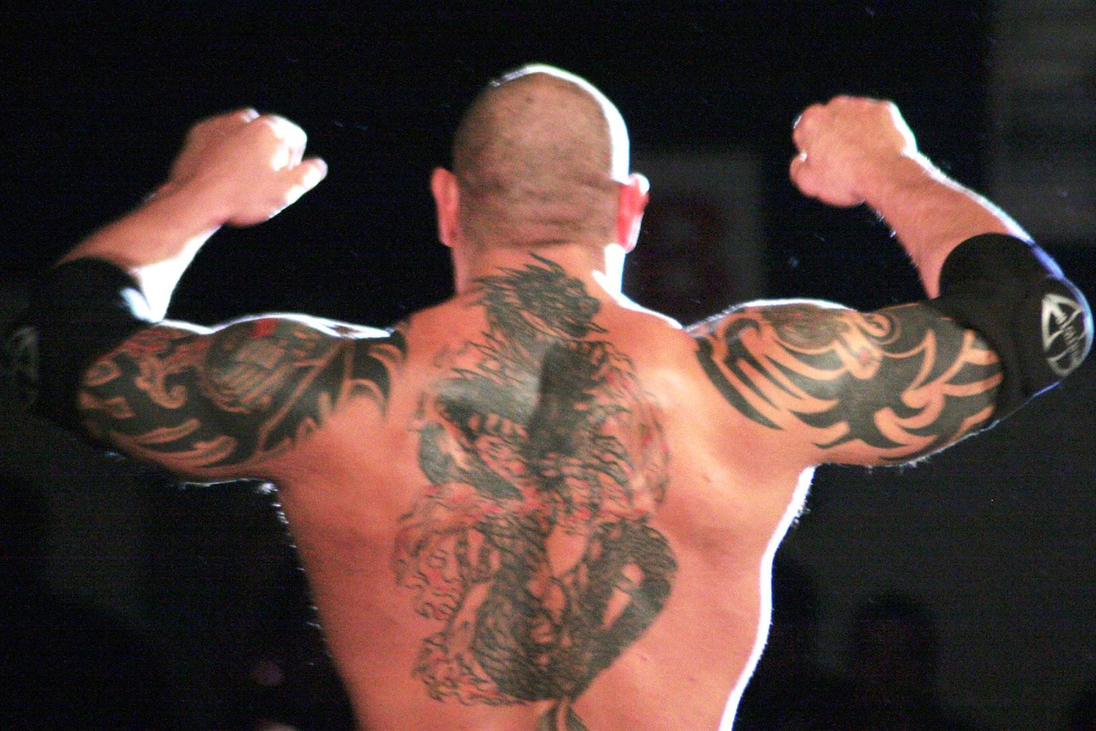 1600x1067 Wwe Superstar Dave Batista Tattoos Wallpaper
