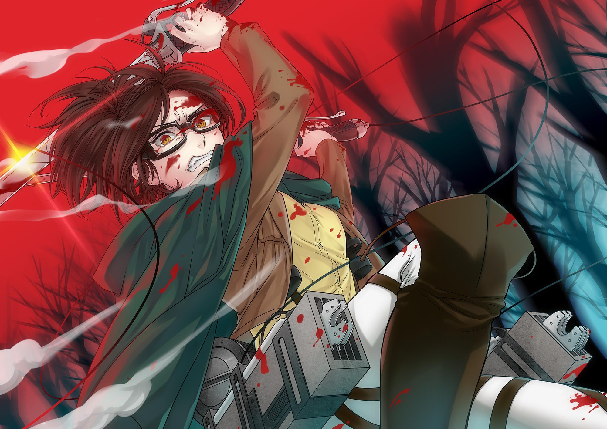 2000x1414 shingeki, No, Kyojin, Hanji, Zoe, Blood Wallpaper HD / Desktop and Mobile Background