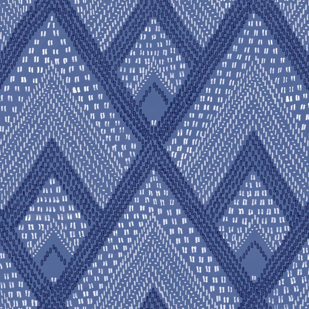 1000x1000 Seabrook Designs 56 Sq Ft Coastal Blue Panama Boho Diamonds Bohemian Unpasted Wallpaper In The Wallpaper Department At