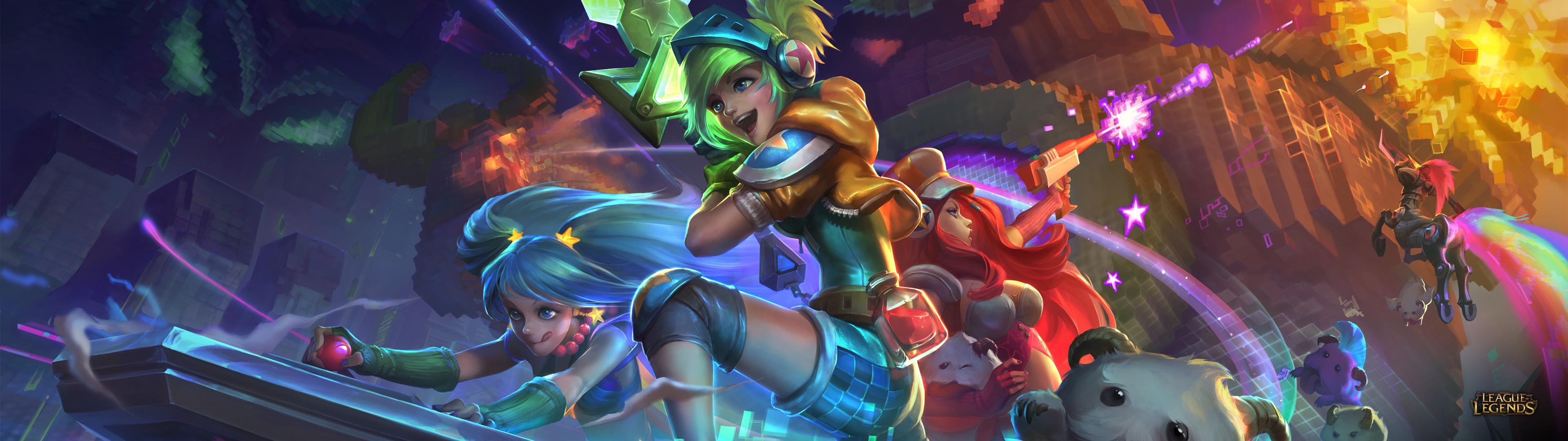 3840x1080 Dual Monitor Wallpaper League Of Legends HD Wallpaper