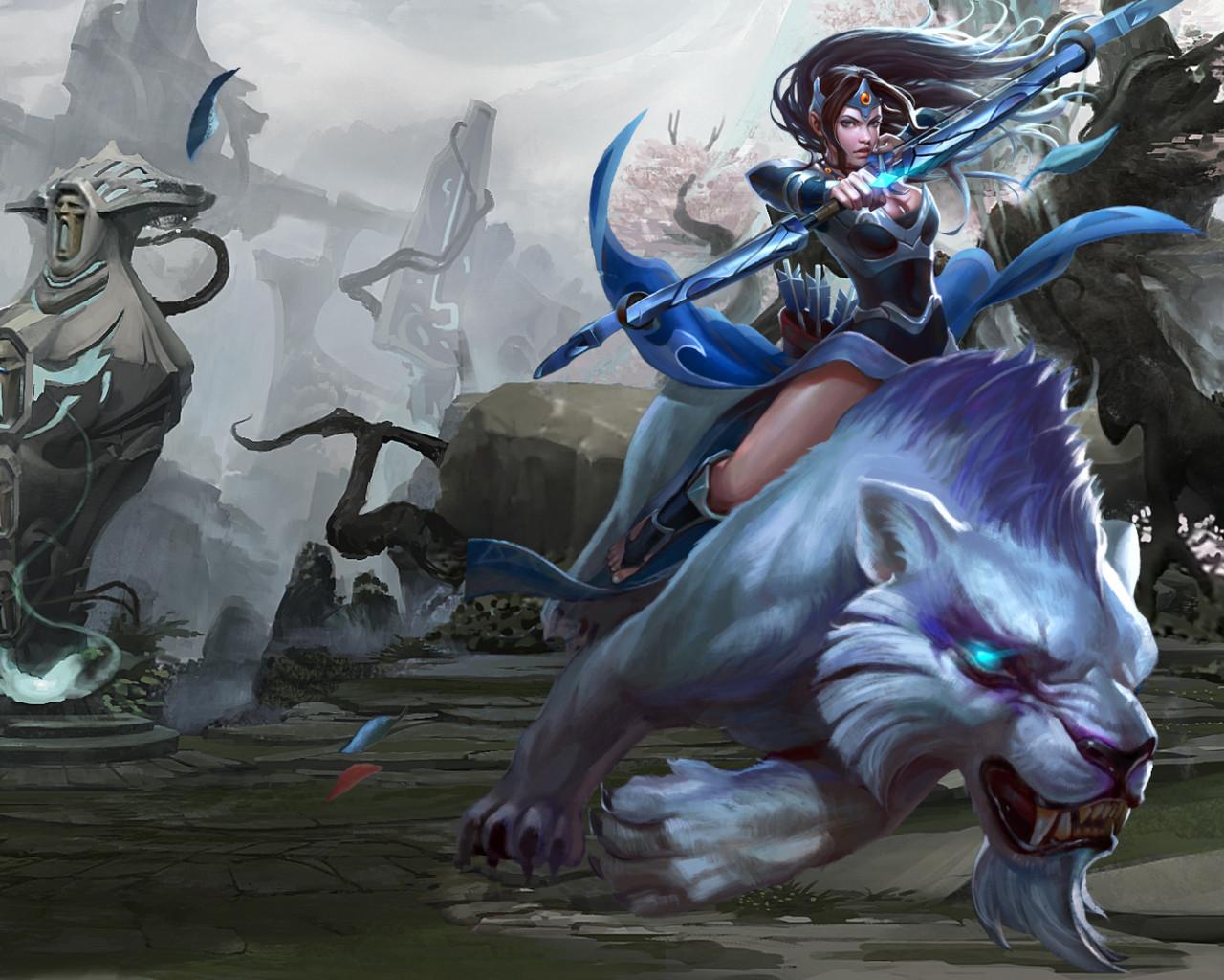 1280x1024 mirana, dota princess of the moon 1280x1024 Resolution Wallpaper, HD Games 4K Wallpaper