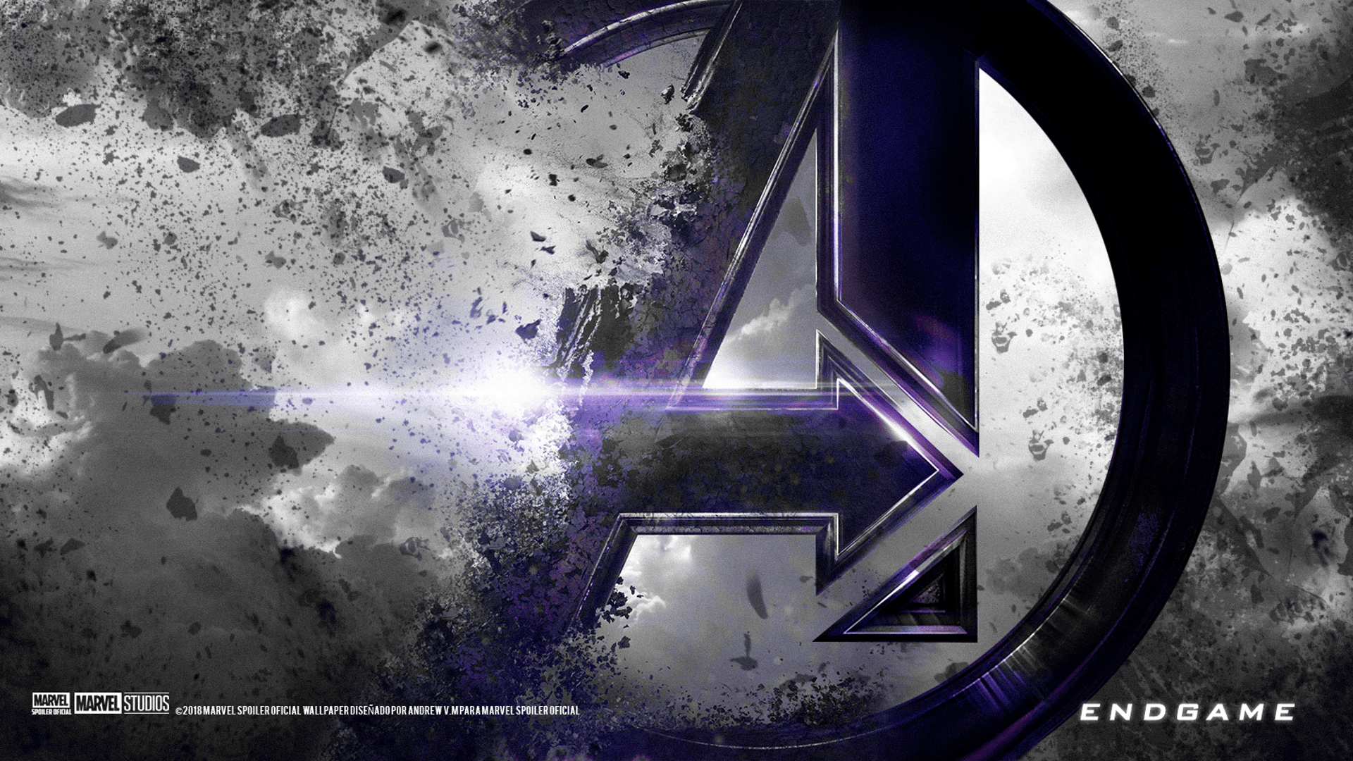 1920x1080 Avengers: Endgame [1920x1080] (Custom Colour Accent: Black Purple): Wallpaper