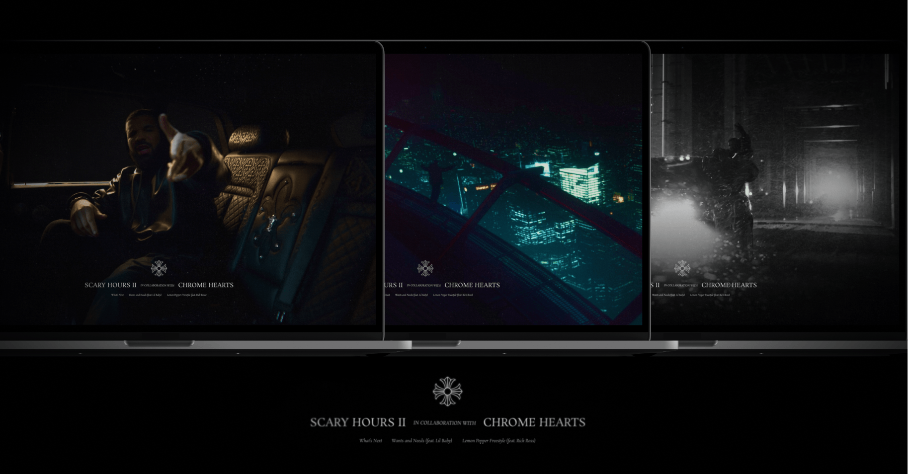1827x954 Scary Hours II x Chrome Hearts wallpaper 3 pack