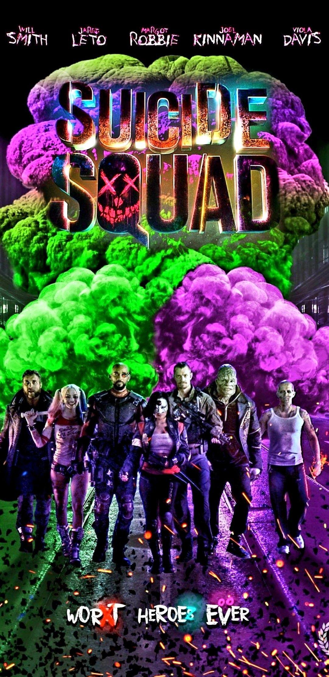 1080x2220 Suicide Squad Wallpaper