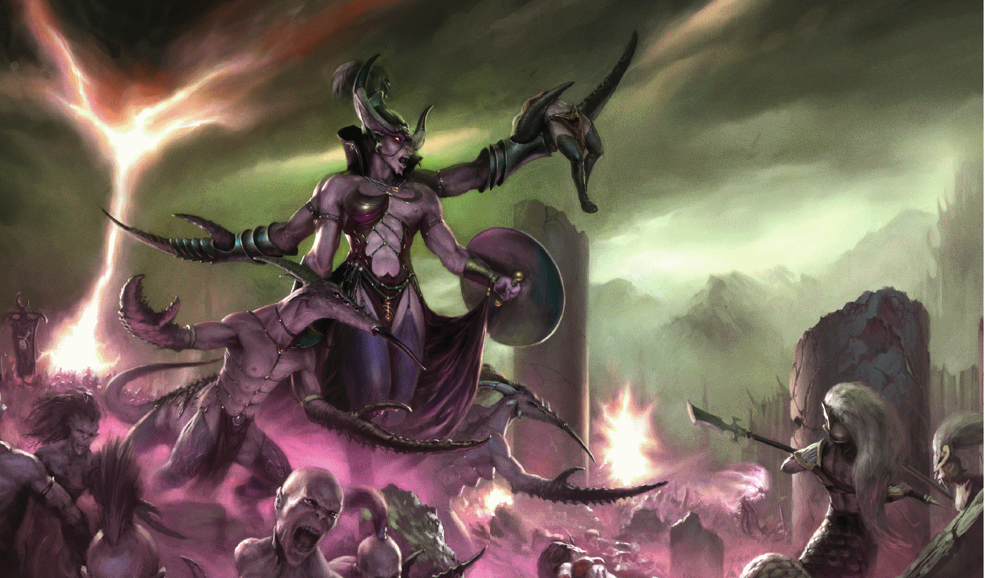 1399x822 Warhammer Age of Sigmar. Artworks From Age of Sigmar XXVIII of Slaanesh. Warhammer 40k artwork, Fantasy concept art, Warhammer
