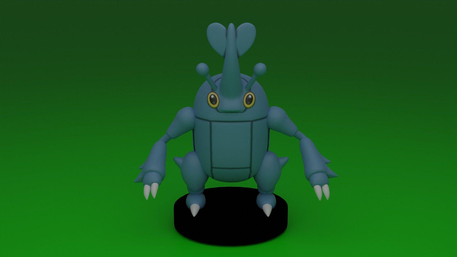1920x1080 Download STL file pokemon heracross • 3D printer template ・ Cults