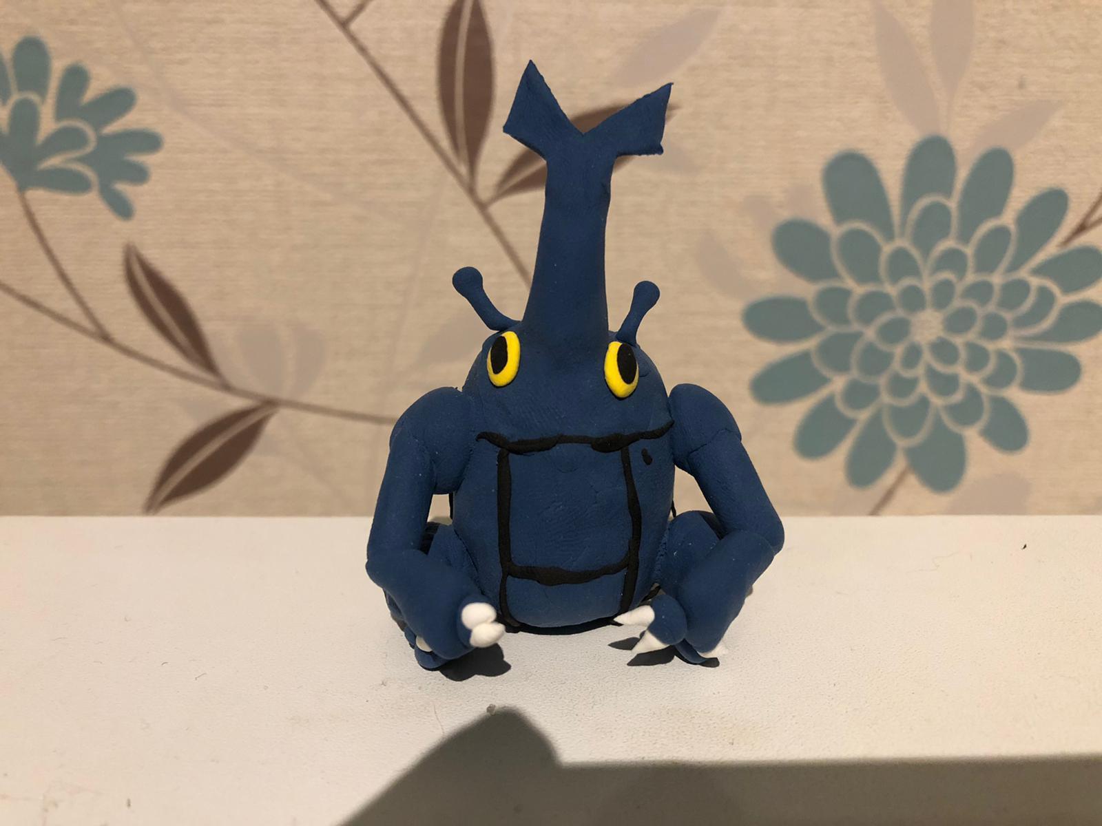 1600x1200 A clay heracross: Heracross