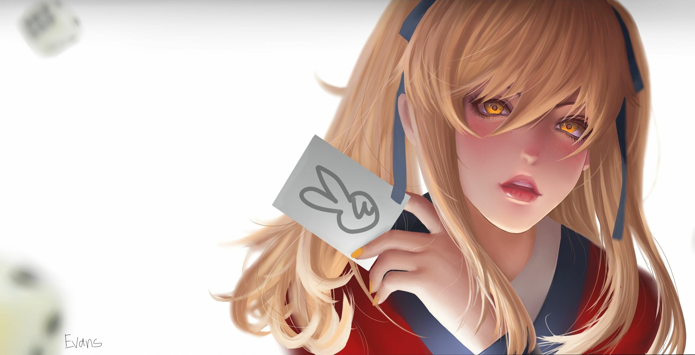 2700x1380 #anime girls, #Kakegurui, #Saotome Meari wallpaper. Mocah HD Wallpaper