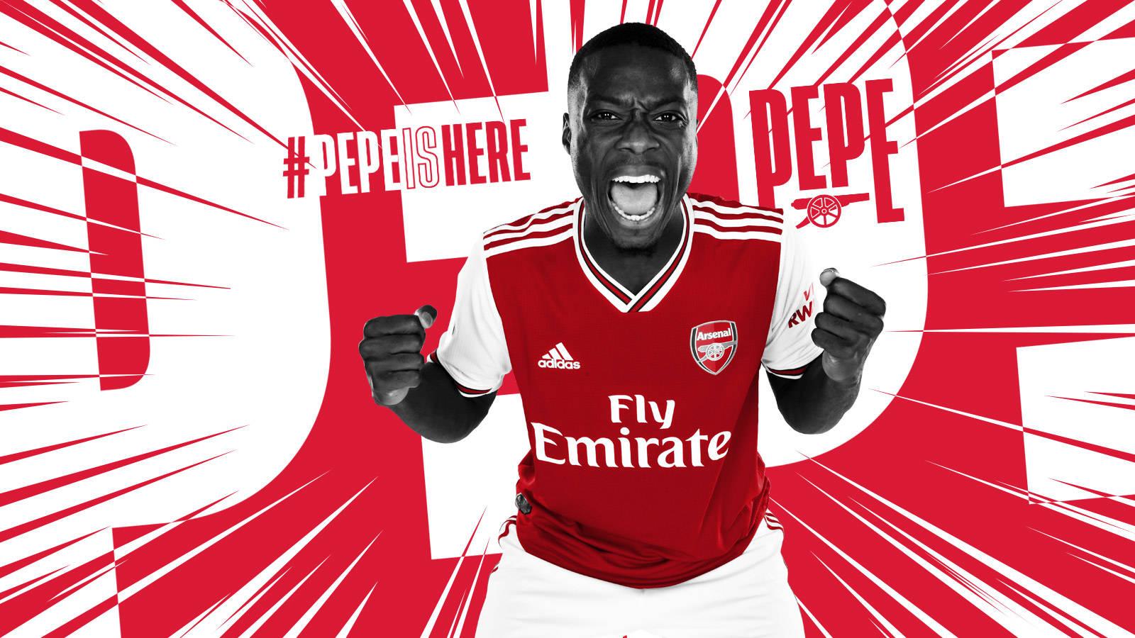 1600x900 PepeIsHere. Nicolas Pepe becomes record signing
