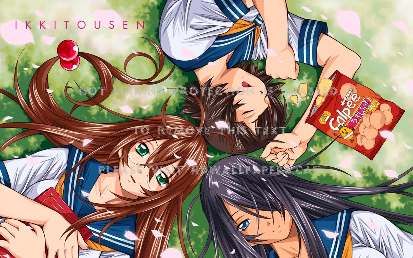 1440x900 ikki tousen anime girl