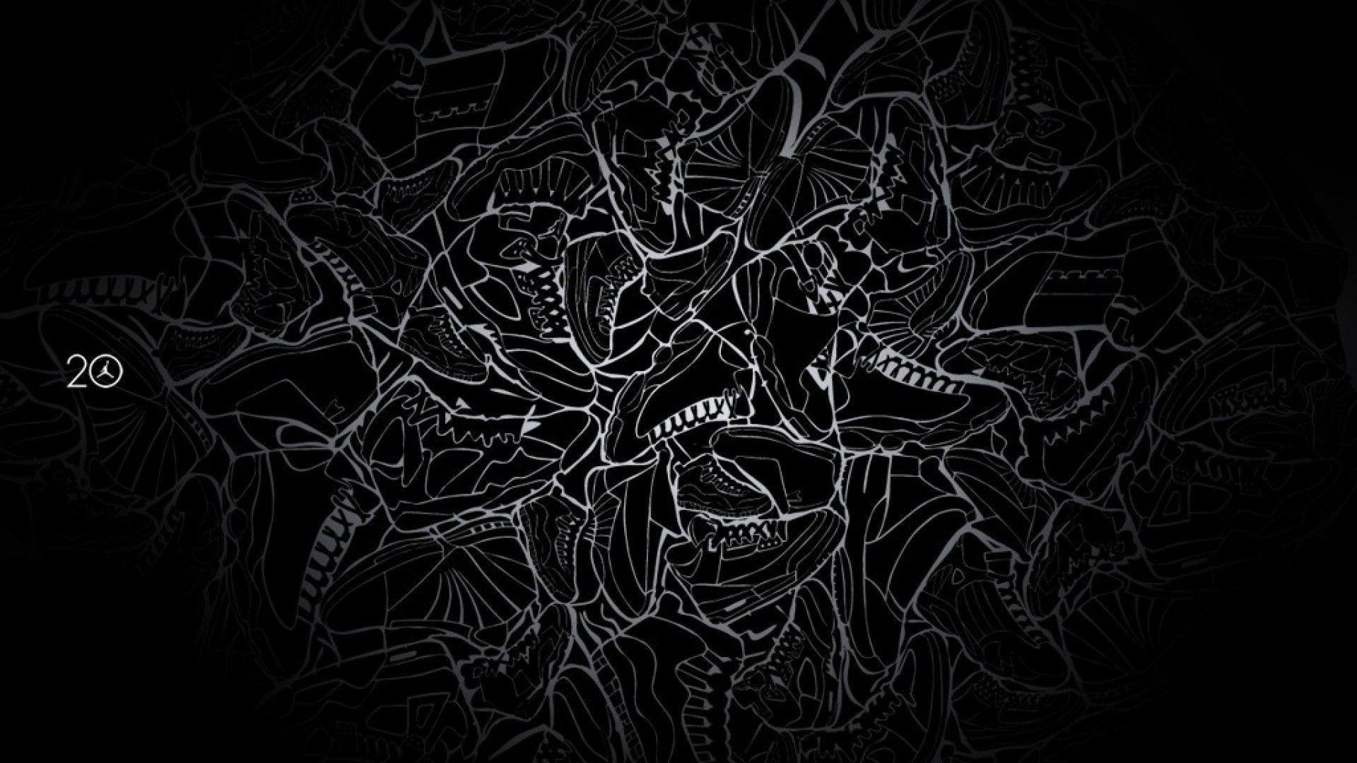 1920x1080 Black Jordan Wallpaper